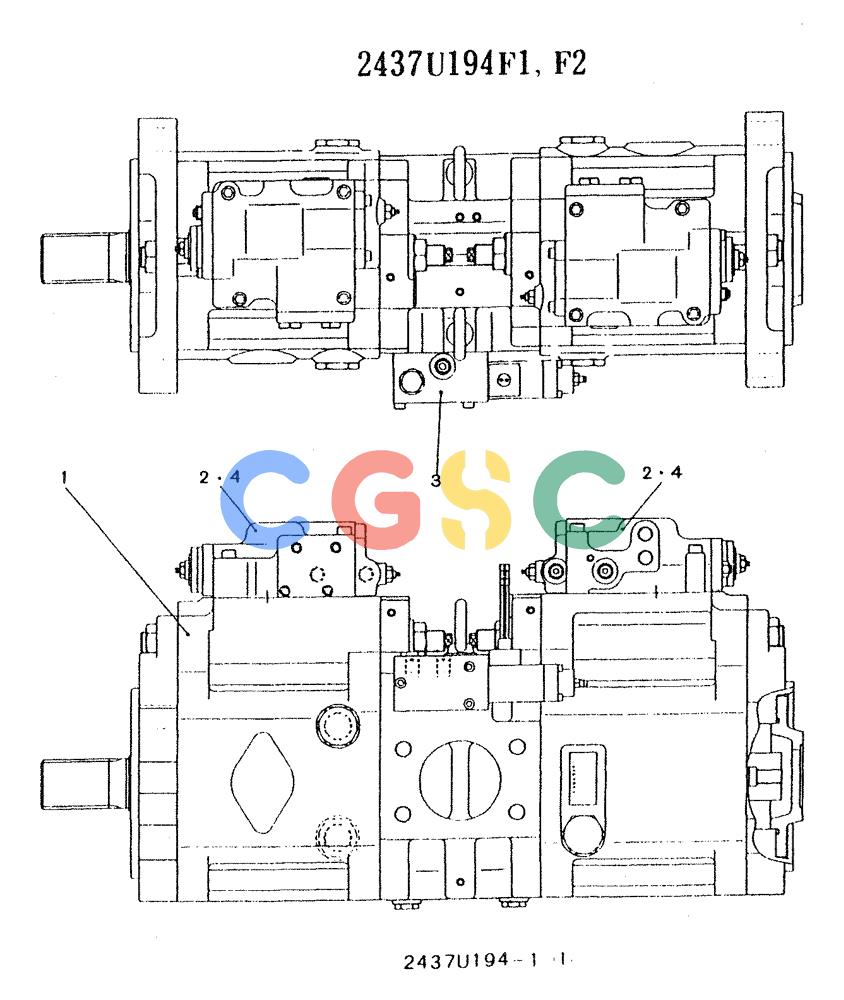 神钢零件查询(K912LC) - MARK II EXCAVATOR ASN YC0301-0737 (1/88-12/03) (11-034) - PUMP ASSY Kobelco