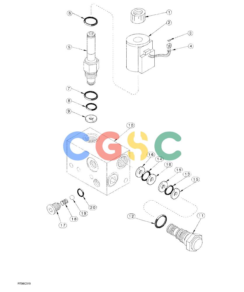 凯斯零件查询(AFS) - CONCORD AIR SYSTEMS (1/00-12/00) (02-06) - VALVE, PROPORTIONAL FLOW CONTROL Case Agriculture