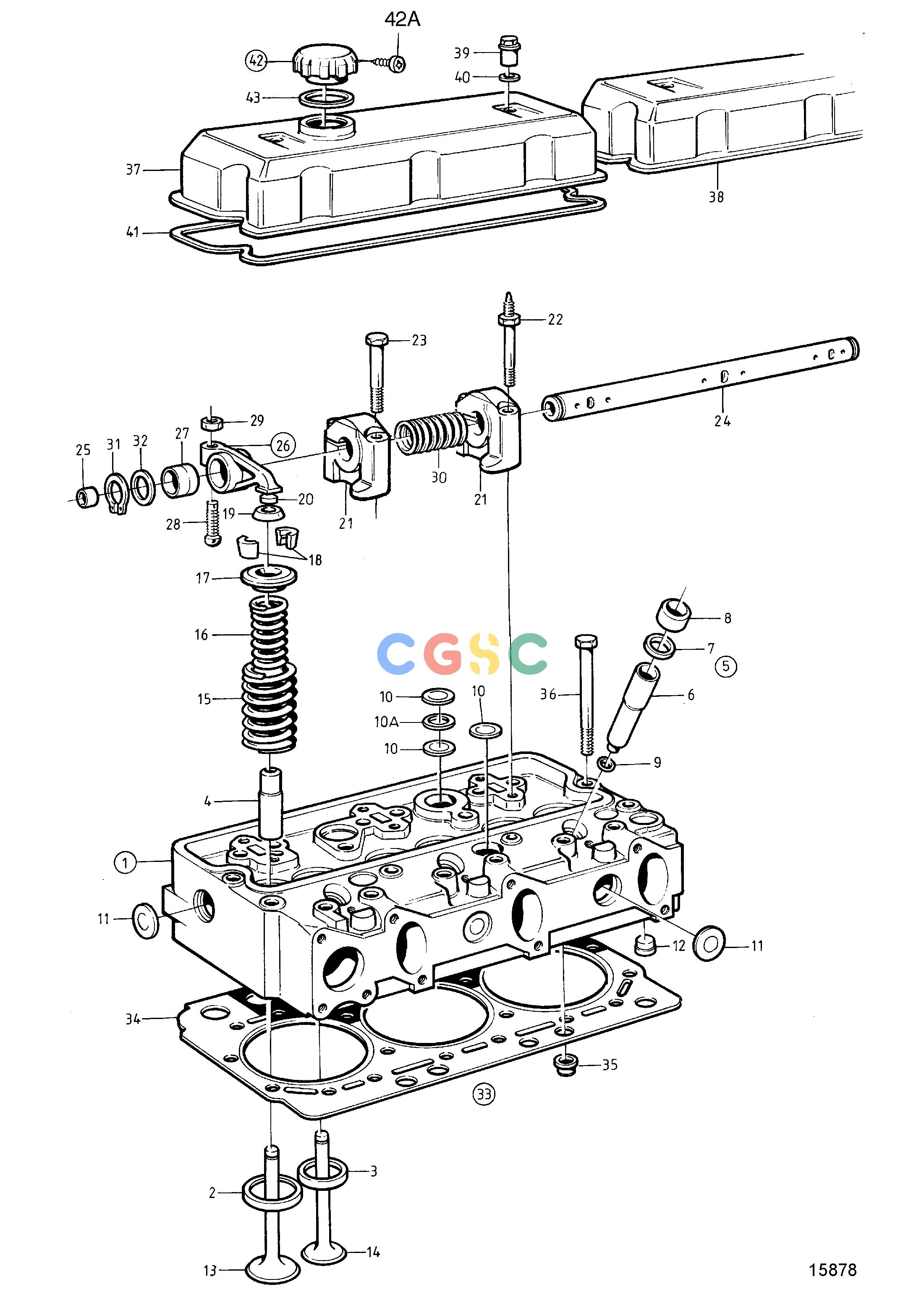 沃尔沃零件查询TAMD72P-A; TAMD72WJ-AEngineCylinder HeadEPC Volvo Penta Parts catalog