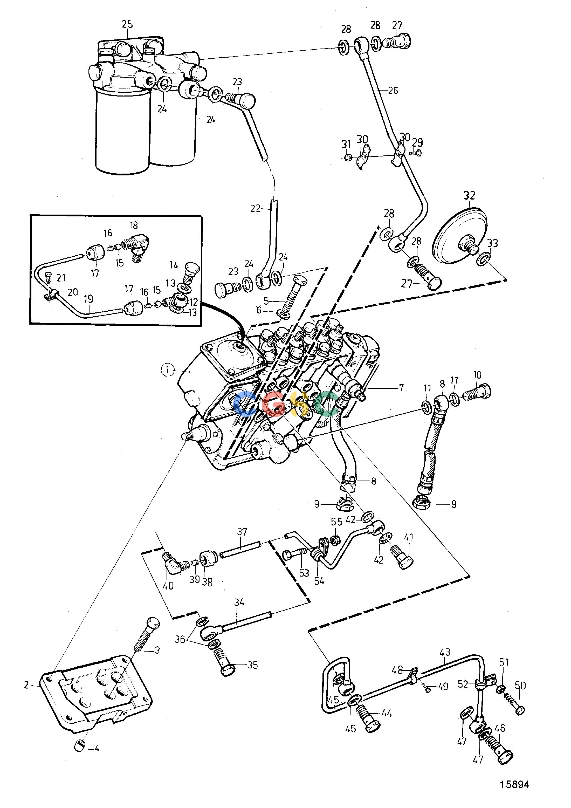 沃尔沃零件查询TAMD72P-A; TAMD72WJ-AFuel SystemFuel Injection Pump and Fuel Filter. Standard Fuel SystemEPC Volvo Penta Parts catalog