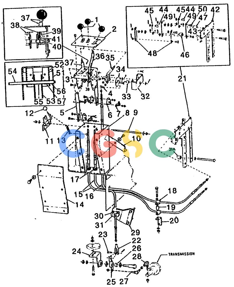 纽荷兰零件查询(65B) - MOTORGRADERS (B2.07[001]) - TRANSMISSION CONTROL LEVERS & LINKAGE New Holland Constructuion
