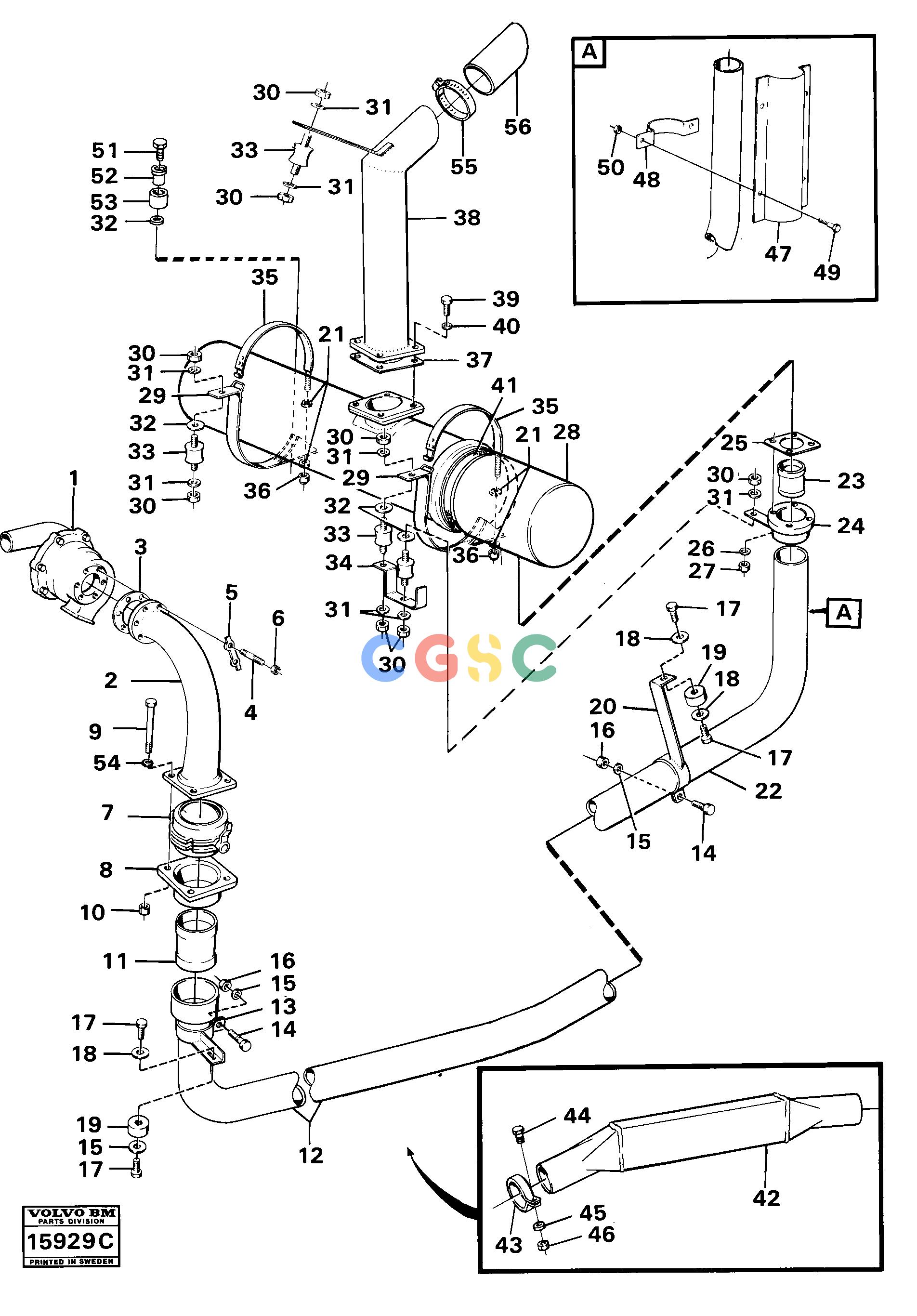 沃尔沃零件查询861 Exhaust system861 NoneNoneNoneAutodata Volvo online