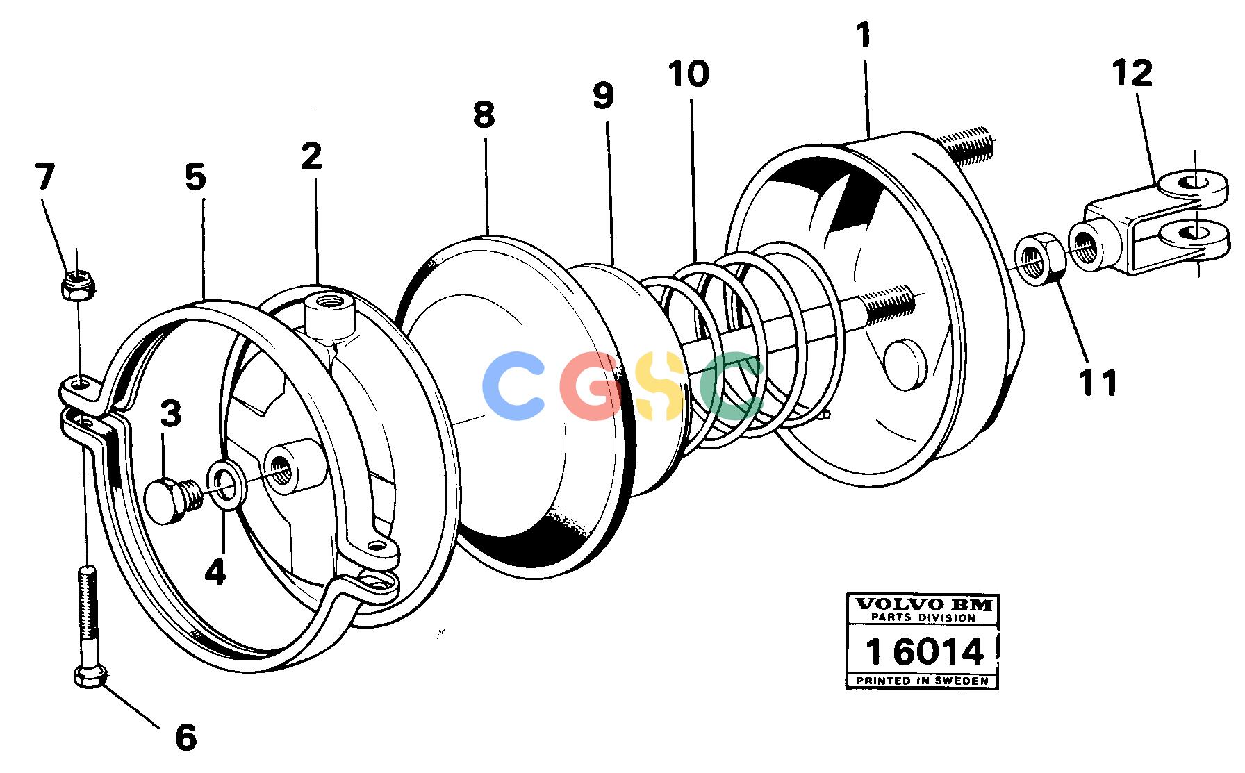 沃尔沃零件查询A25 VOLVO BM Brake cylinder 99617VOLVO BM A25 NoneNoneNoneAutodata Volvo online