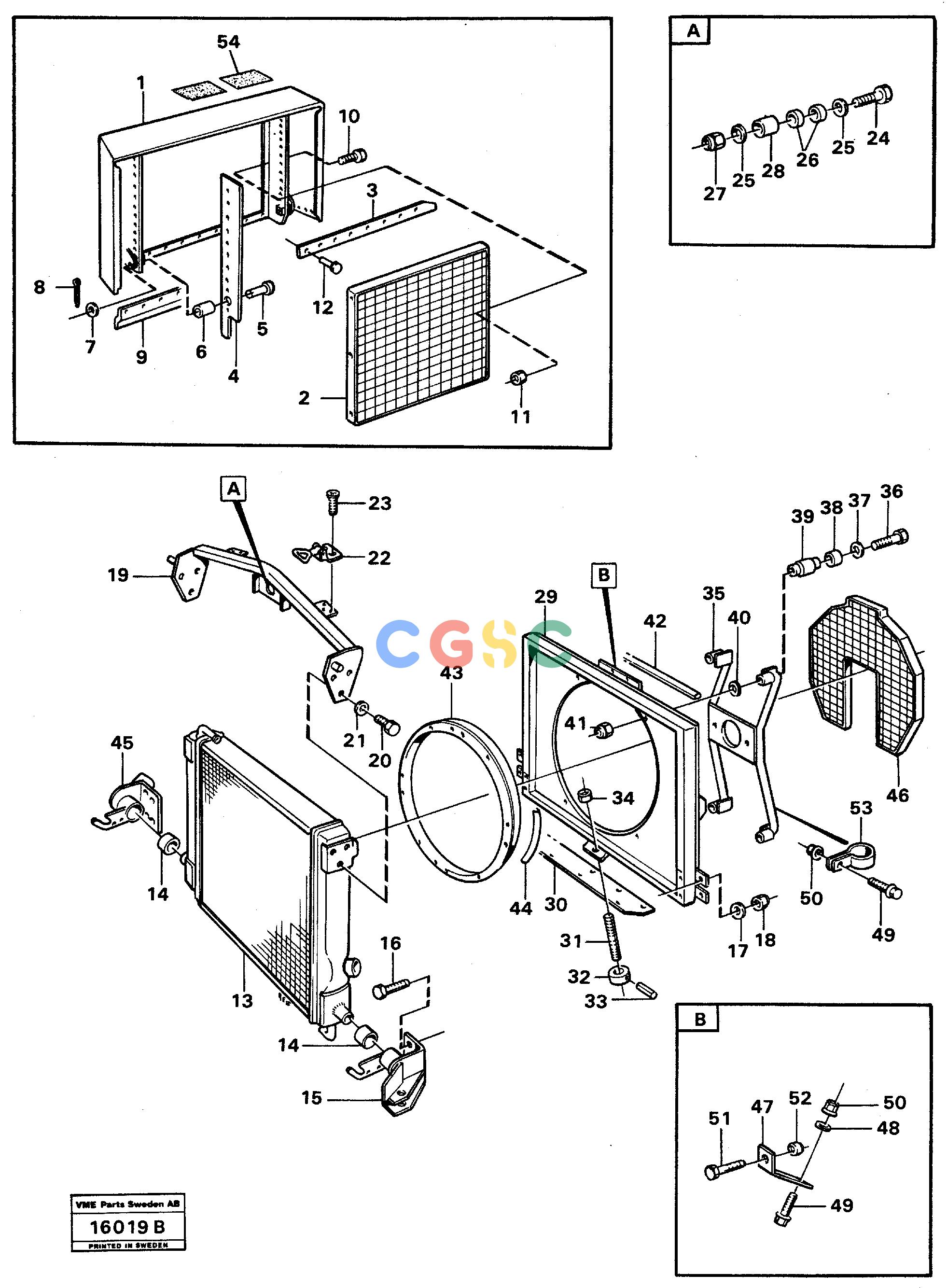 沃尔沃零件查询A25 VOLVO BM Radiator, fittingVOLVO BM A25 NoneNoneNoneAutodata Volvo online