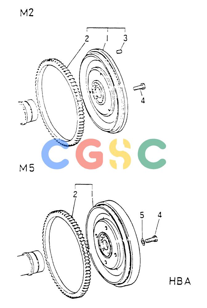 神钢零件查询(6D16-T) - MITSUBISHI DIESEL ENGINE - K907 & MD180LC (1/87-12/06) (01-012) - FLYWHEEL Kobelco