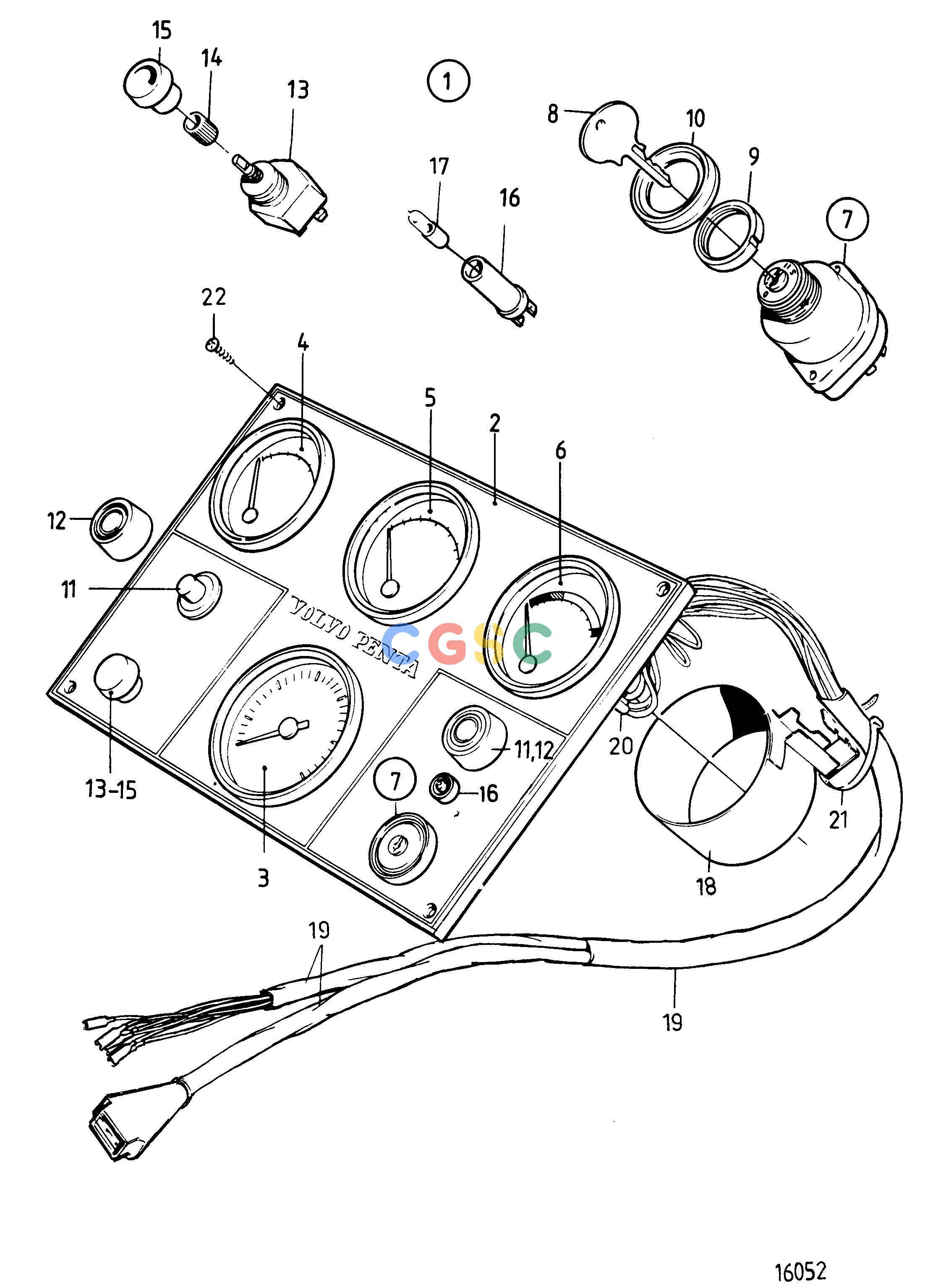 沃尔沃零件查询TMD121C; TAMD121C; TAMD121D; TAMD122C; TAMD122DElectrical SystemInstrument Panel. ClassifiableEPC Volvo Penta Parts catalog