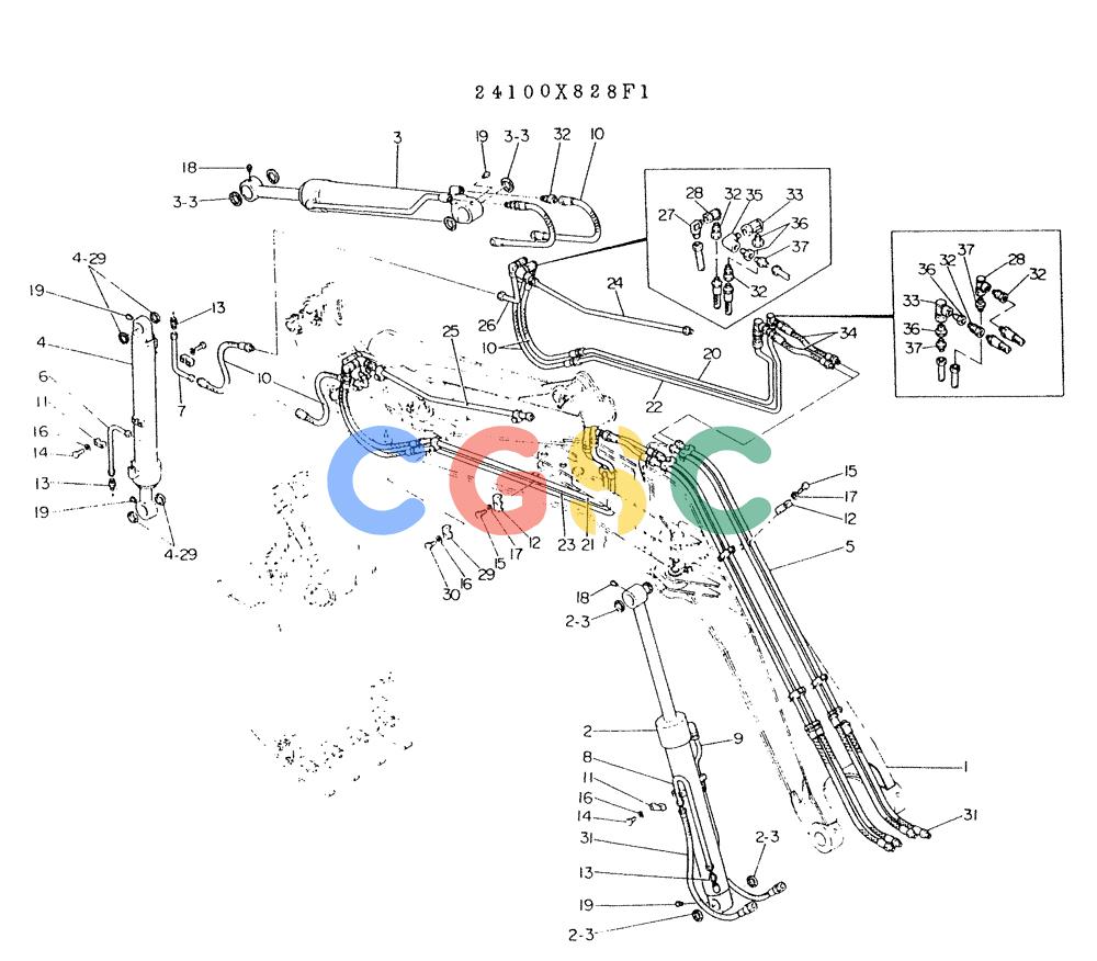 神钢零件查询(K903A) - EXCAVATOR BTW K2748 - K3928 (1/76-12/03) (11-001) - OPTIONAL PARTS Kobelco