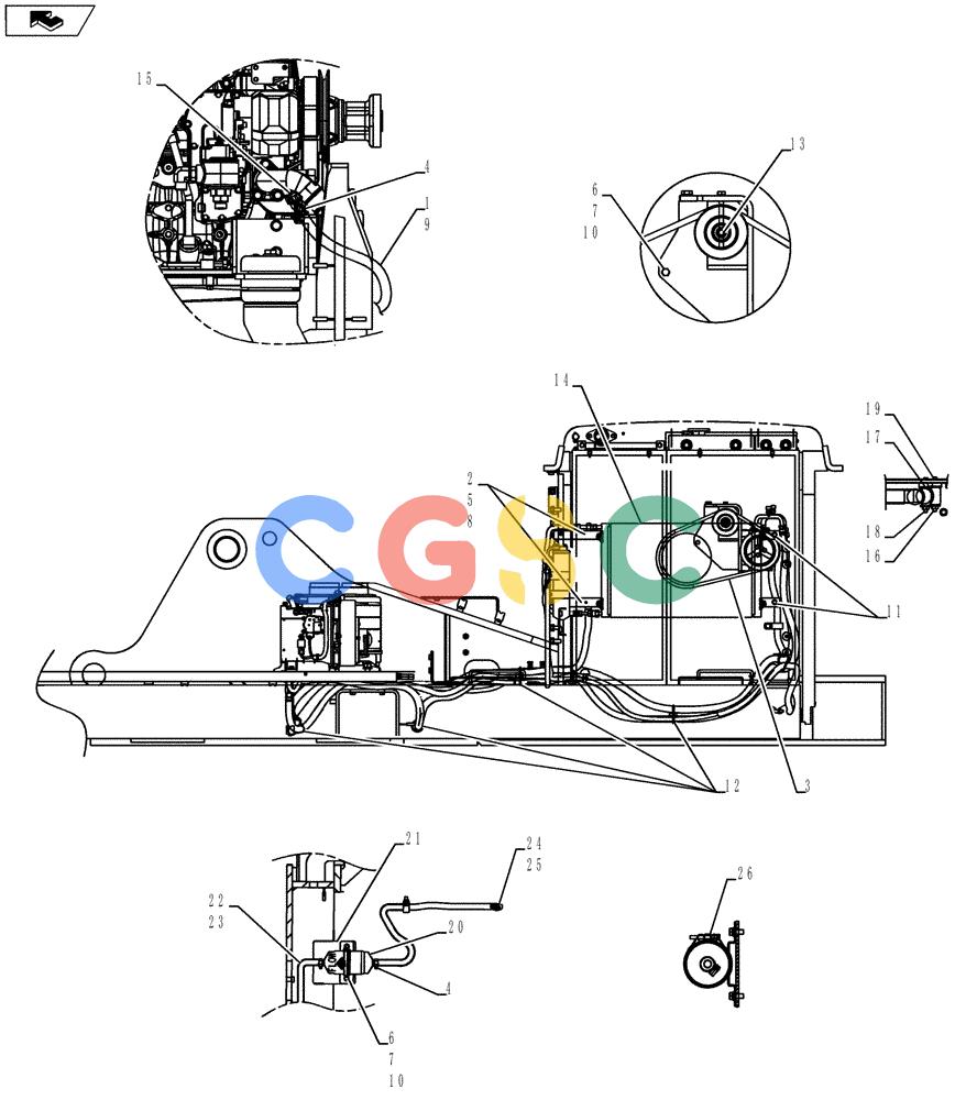 纽荷兰零件查询(E175B) - CRAWLER EXCAVATOR - TIER 3 (ROPS CAB) ASN NBDA17800 (6/13-) (01-088[01]) - CONDITIONING, AIR INSTAL New Holland Constructuion