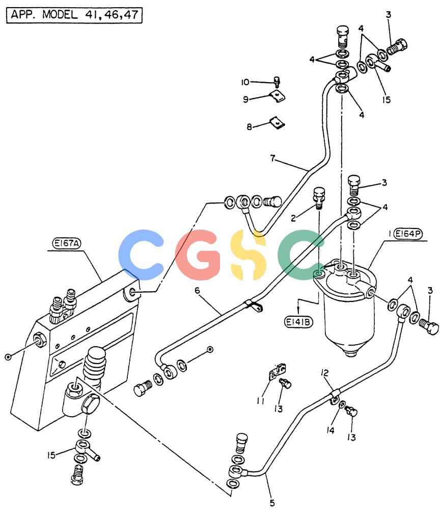 神钢零件查询(FD6T04) - NISSAN DIESEL ENGINE - LK500 (1/06-12/06) (04-005[01]) - FILTER-FUEL (FITTING PARTS) Kobelco