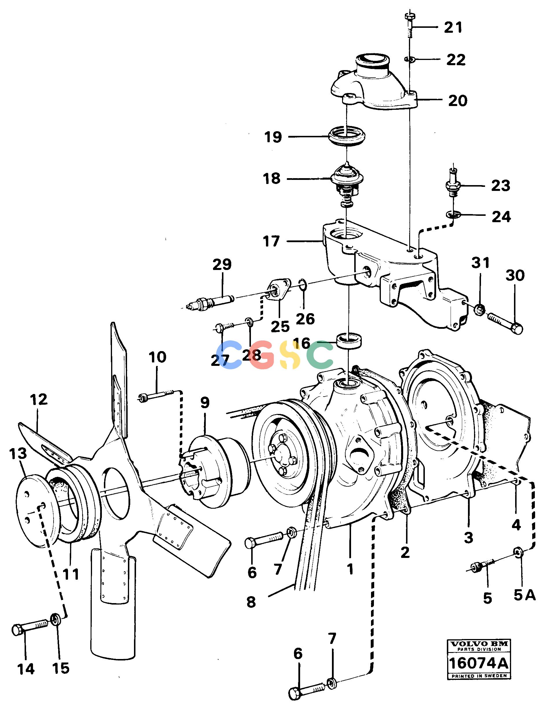沃尔沃零件查询861 Water pump with fitting parts861 NoneNoneNoneAutodata Volvo online