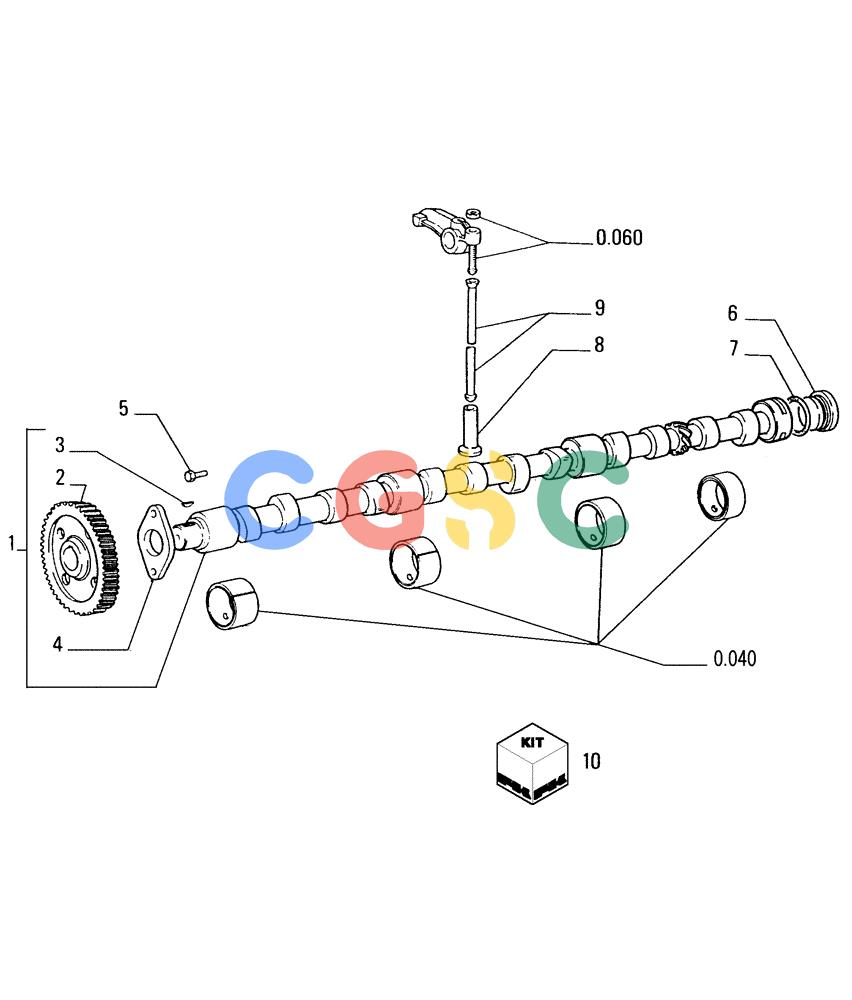 纽荷兰零件查询(FL175) - CRAWLER LOADER (N.A. VERSION) (6/92-) (0.120[01]) - CAMSHAFT - TIMING CONTROL New Holland Constructuion