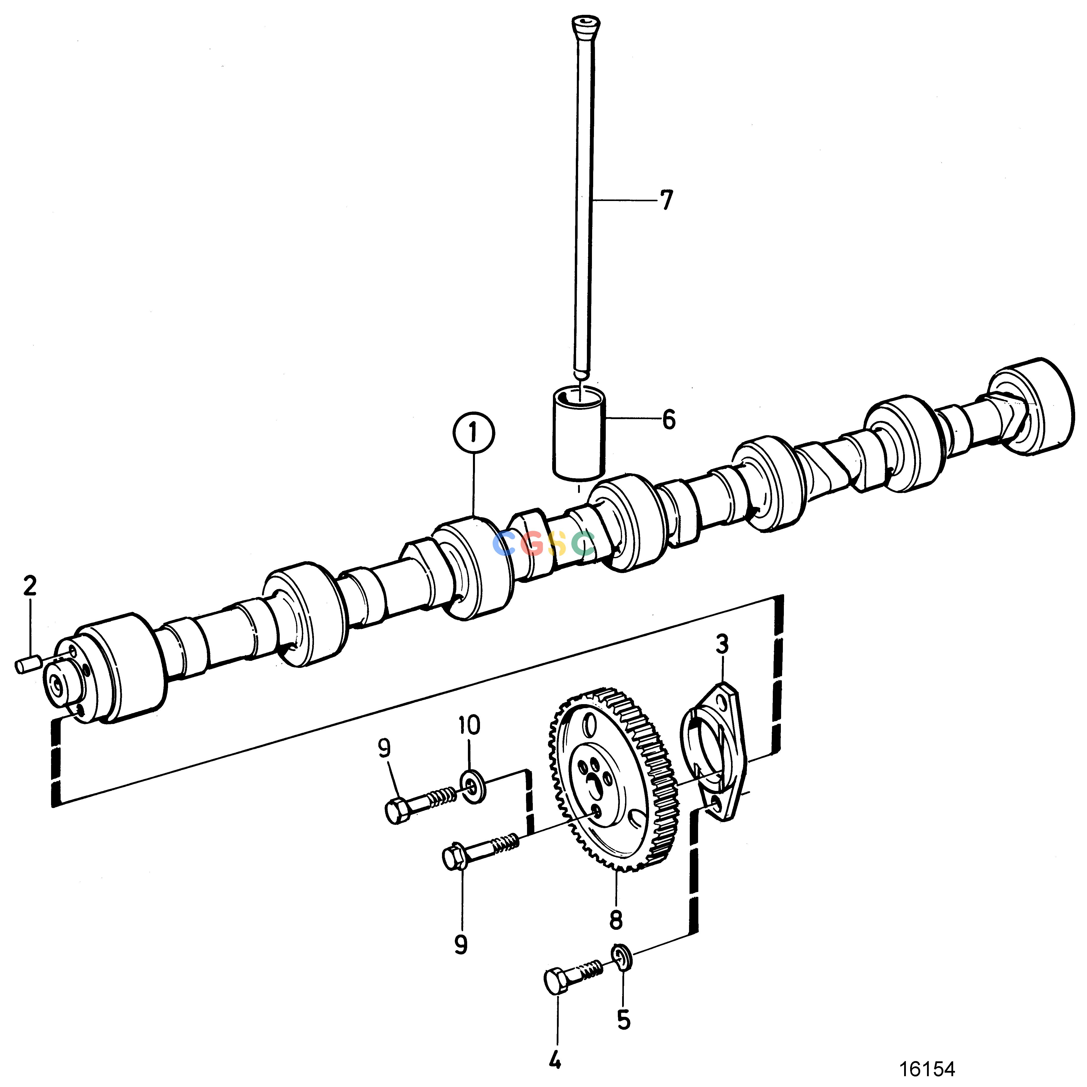 沃尔沃零件查询TMD121C; TAMD121C; TAMD121D; TAMD122C; TAMD122DEngineCamshaftEPC Volvo Penta Parts catalog