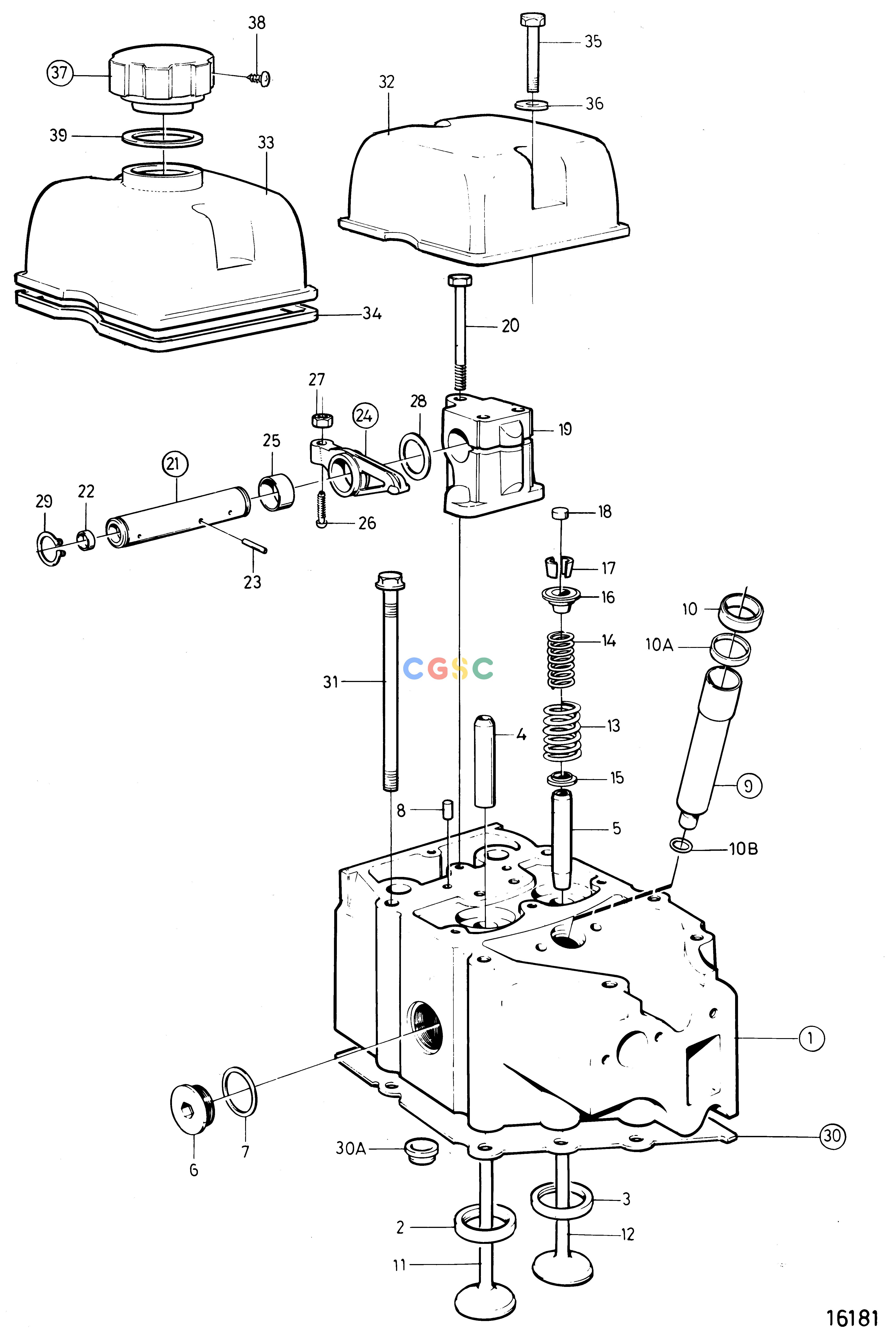 沃尔沃零件查询TMD121C; TAMD121C; TAMD121D; TAMD122C; TAMD122DEngineCylinder Head: CEPC Volvo Penta Parts catalog