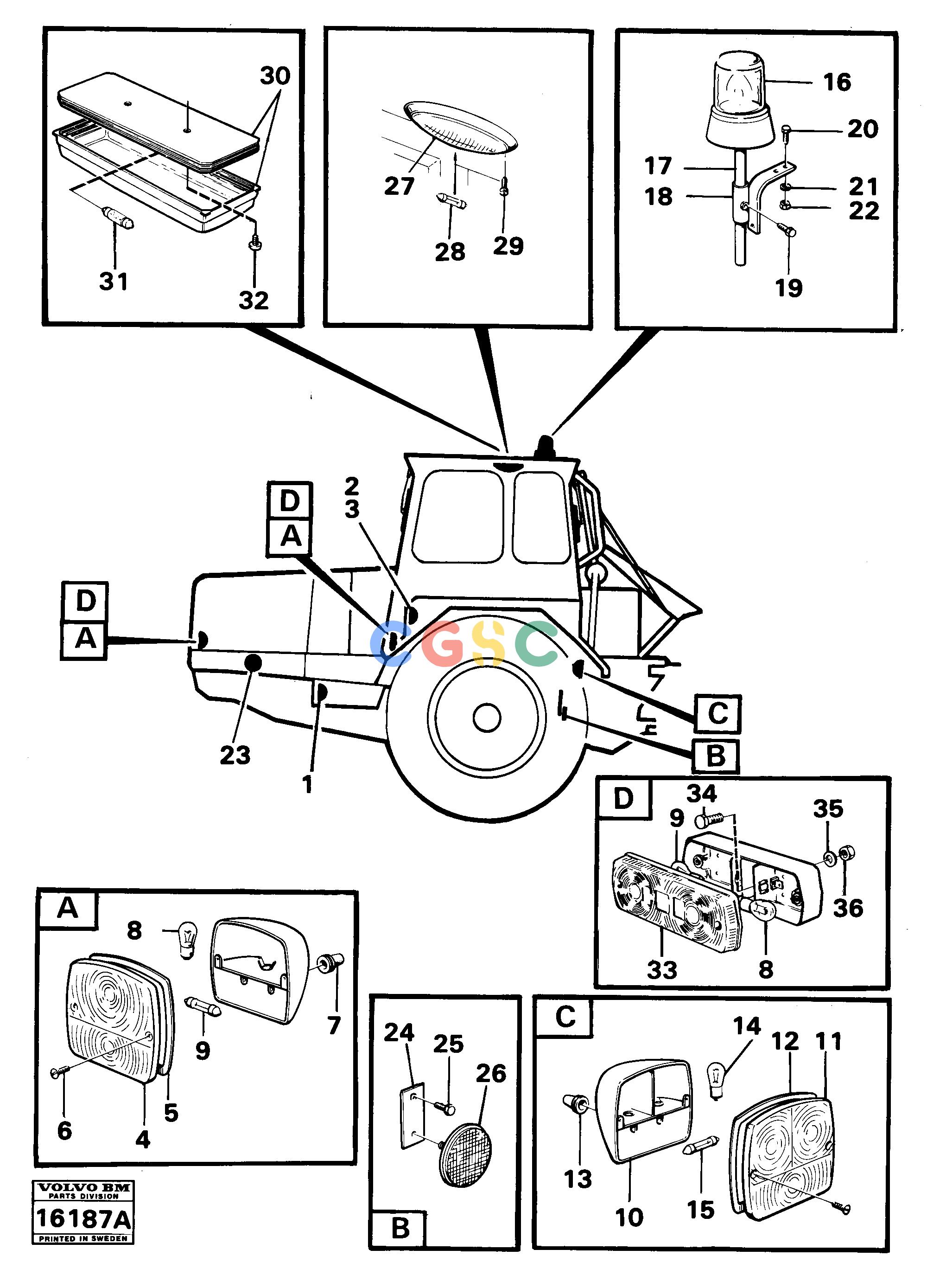 沃尔沃零件查询861 Lighting,tractor861 NoneNoneNoneAutodata Volvo online
