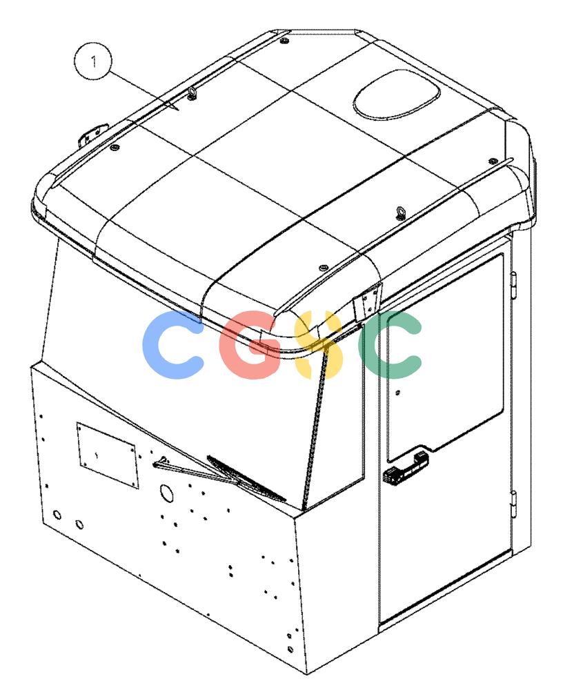 凯斯零件查询(FLX3330B) - FLOATER (12/99-9/02) (01-021) - CAB ROOF Case Agriculture