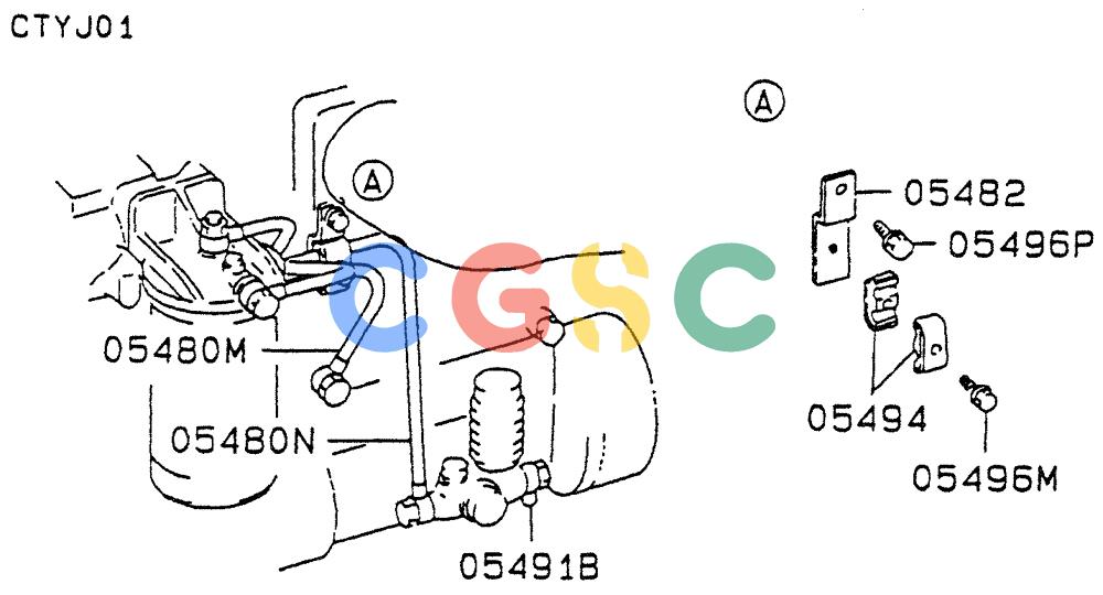 神钢零件查询(6D22-TC) - MITSUBISHI DIESL ENGINE - SK EXCAVATORS (1/06-12/06) (03-001[02]) - FUEL FILTER & HOSE Kobelco