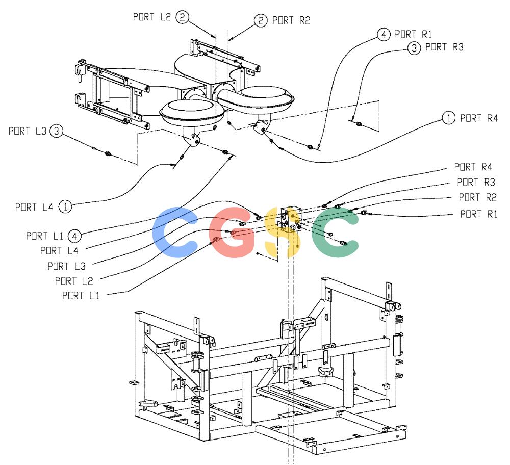 凯斯零件查询(438) - FLEX-AIR APPLICATOR - 2003 (3/03-10/03) (01-020) - FAN LOOP HOSE GROUP Case Agriculture