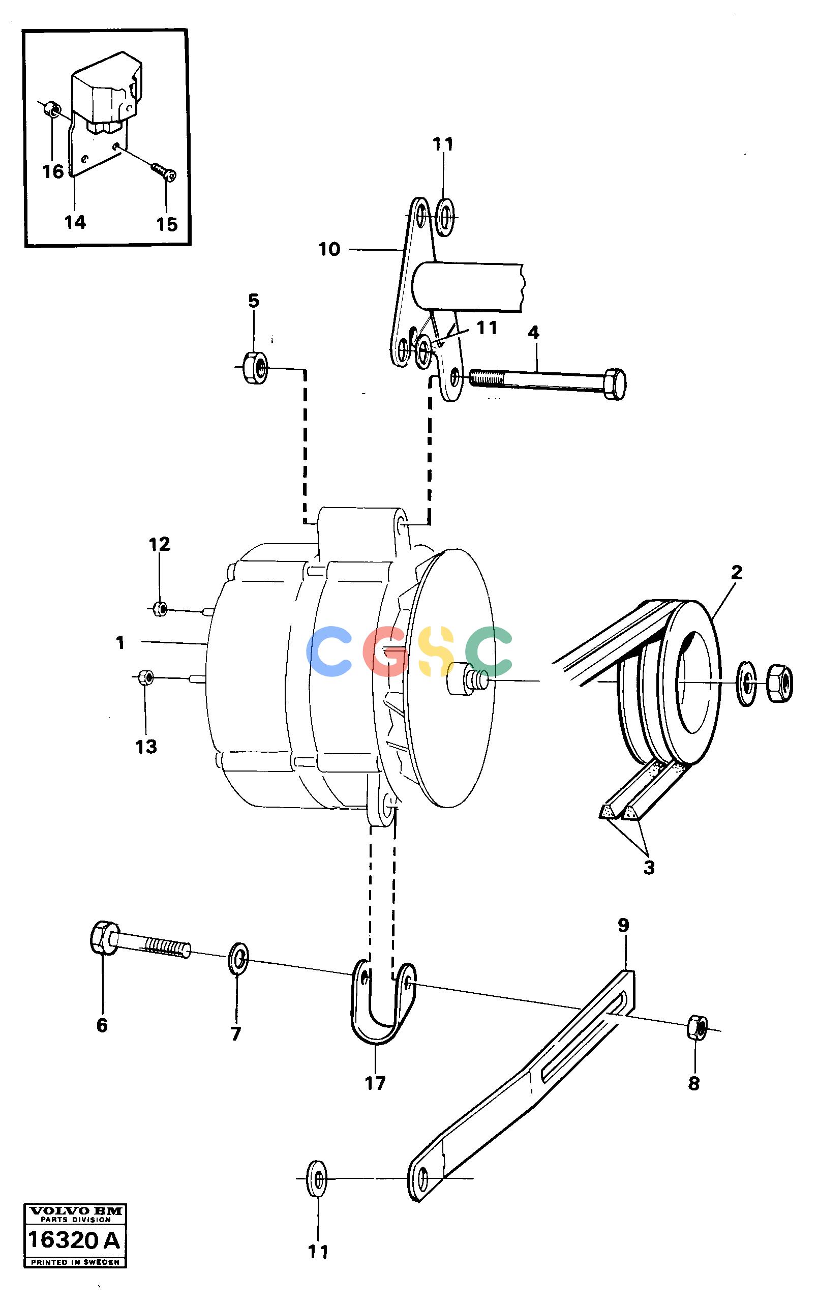沃尔沃零件查询4500 Alternator with fitting parts4500 NoneNoneNoneAutodata Volvo online
