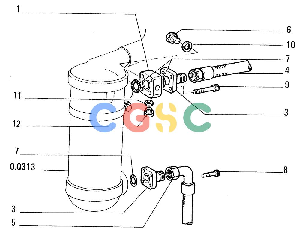 纽荷兰零件查询(FD14E) - CRAWLER DOZER (0.1010[005]) - PIPING-HEAT EXCHANGER New Holland Constructuion