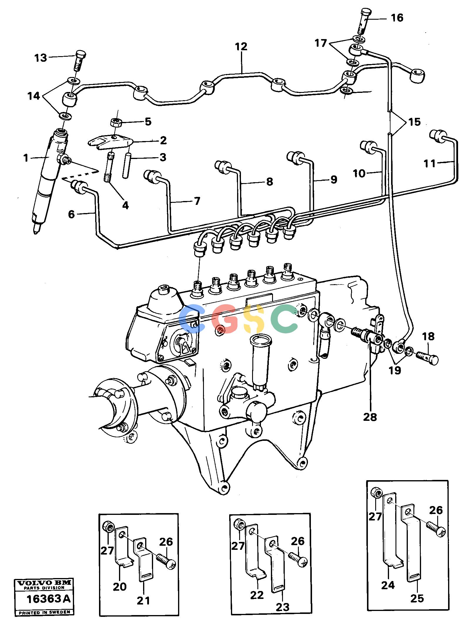 沃尔沃零件查询4500 Fuel pipe injectors Prod Nr 33300,333034500 NoneNoneNoneAutodata Volvo online