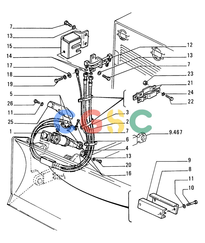 纽荷兰零件查询(FD255) - CRAWLER DOZER (N.A. VERSION) (7/95-) (9.470[01]) - TILT CYLINDER - FRONT IMPLEMENT - OPTIONAL CODE 76030395 New Holland Constructuion