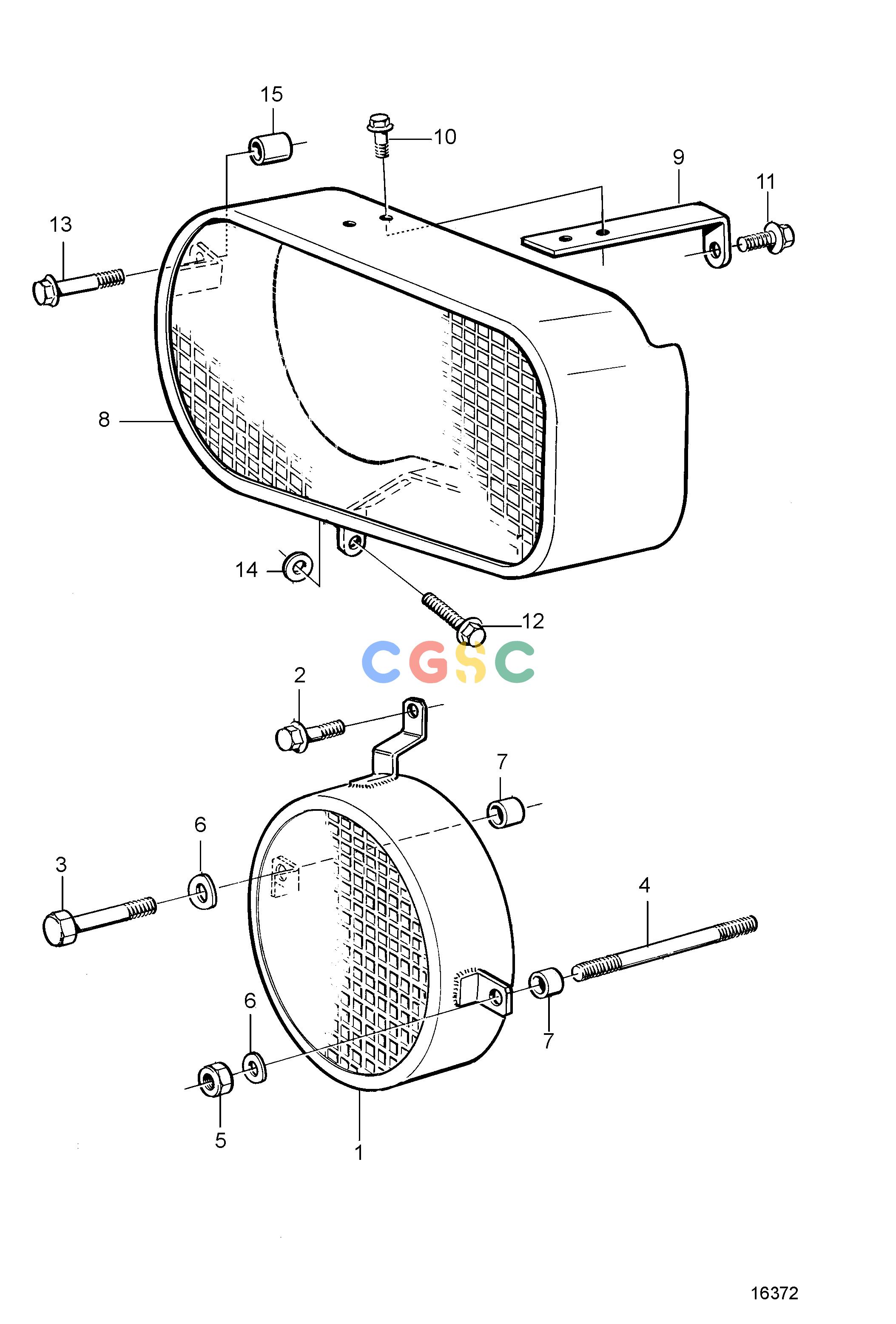 沃尔沃零件查询TAMD165A; TAMD165C; TAMD165P; TAMD165A-A; TAMD165C-A; TAMD165P-AElectrical SystemGuards for Vibration Damper and AlternatorEPC Volvo Penta Parts catalog