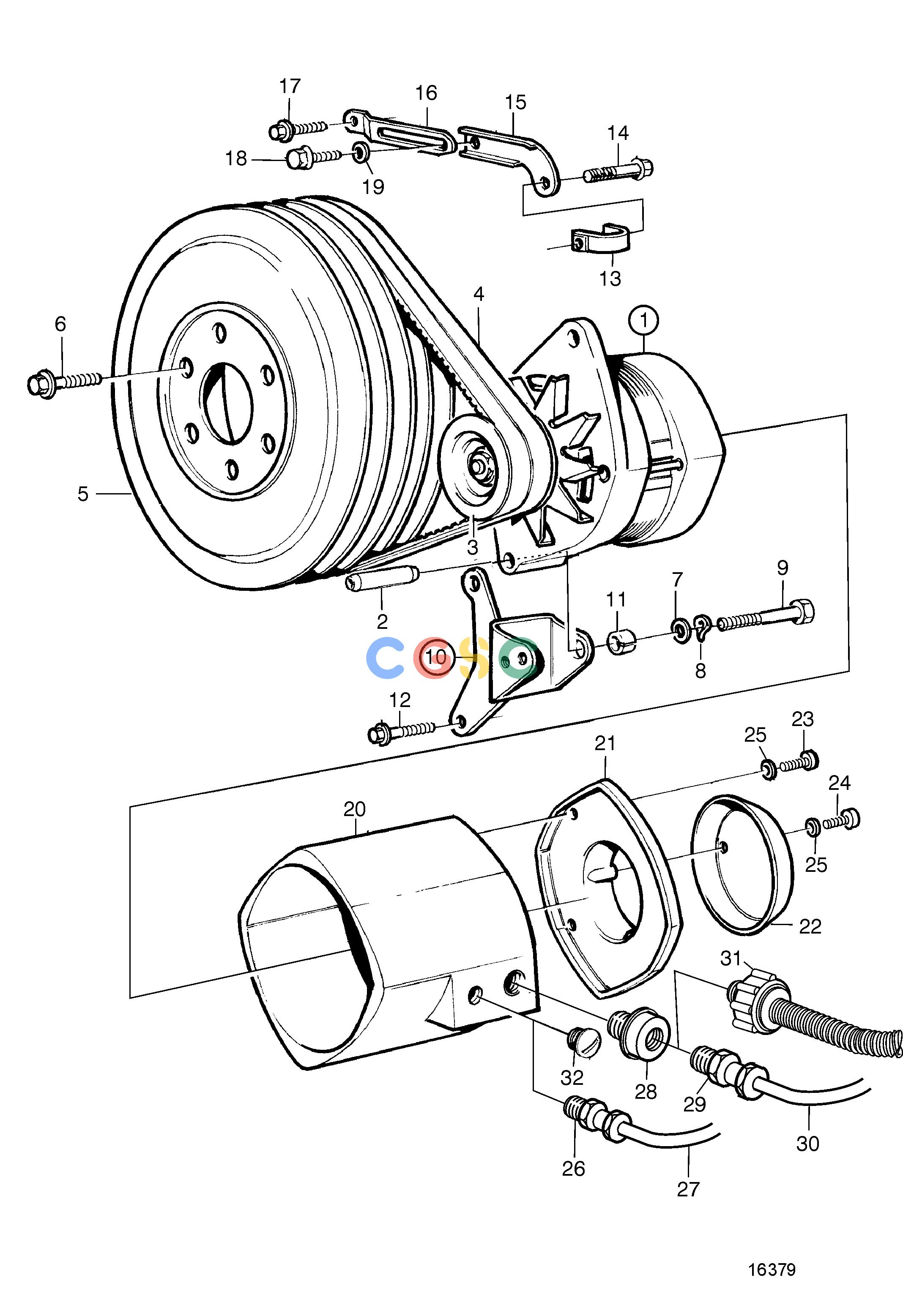 沃尔沃零件查询TAMD162A; TAMD162B; TAMD162C; TAMD162C-BElectrical SystemStandard Alternator: STDEPC Volvo Penta Parts catalog
