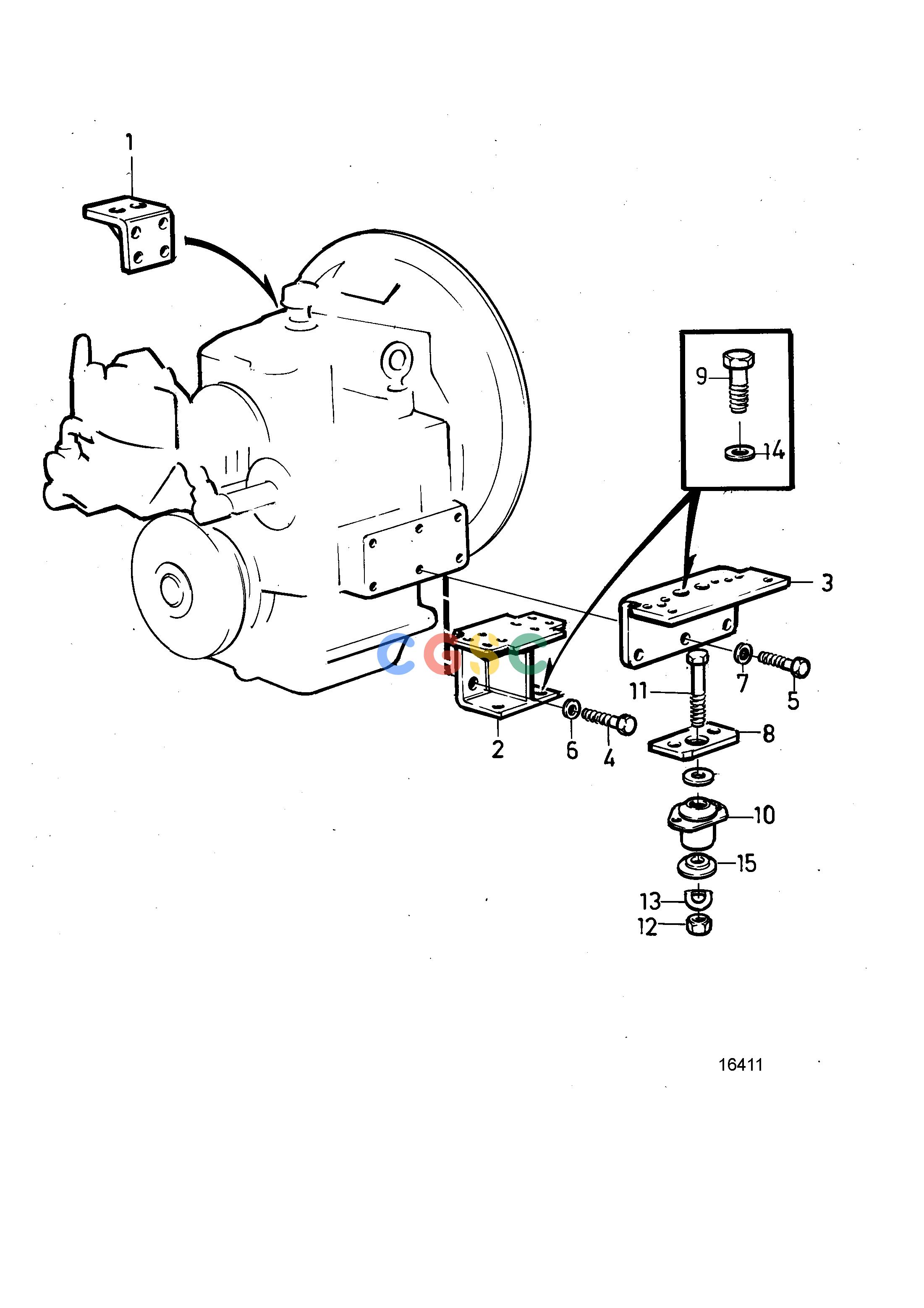 沃尔沃零件查询TMD102A; TAMD102A; TAMD102DEngineReverse Gear Suspension Twin Disc MG509: Ratio 3, 83:1, 4, 5:1EPC Volvo Penta Parts catalog