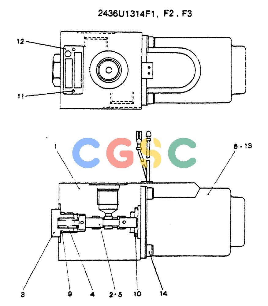 神钢零件查询(SK130LC) - EXCAVATOR BTW YPU1001 - YPU2000 (1/98-12/98) (12-035) - VALVE ASSY SOLENOID Kobelco
