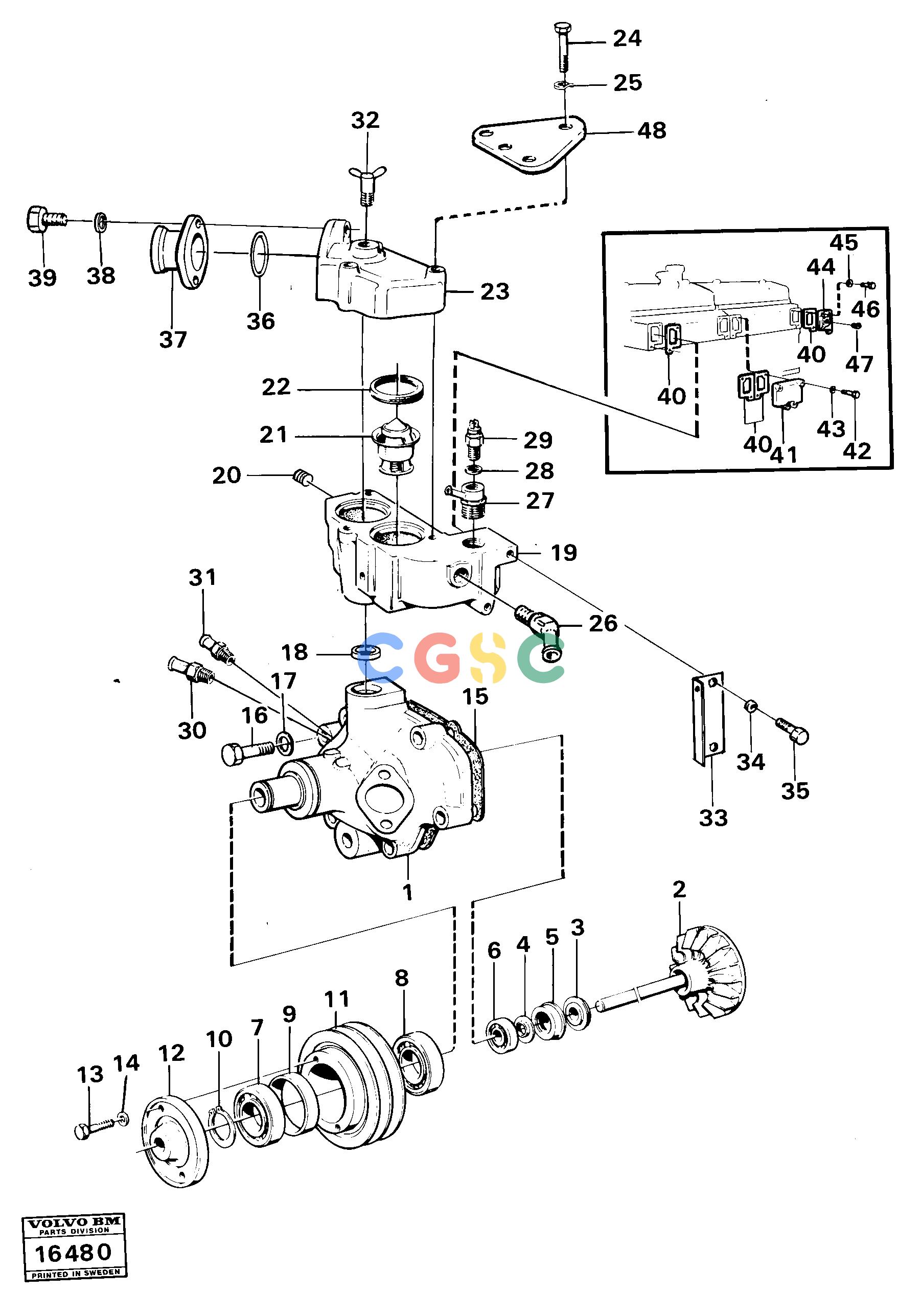 沃尔沃零件查询5350 Water pump with fitting parts5350 NoneNoneNoneAutodata Volvo online