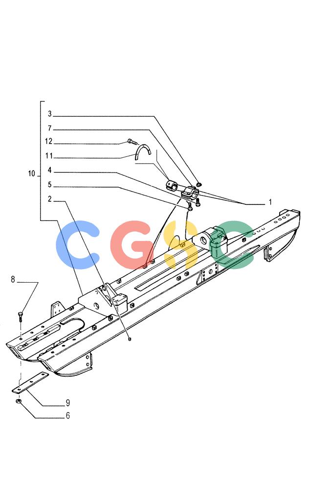 纽荷兰零件查询(FD175) - CRAWLER DOZER (N.A. VERSION)(S/N 061640 & AFTER) (1/93-) (2.340[01]) - TRACK FRAME New Holland Constructuion