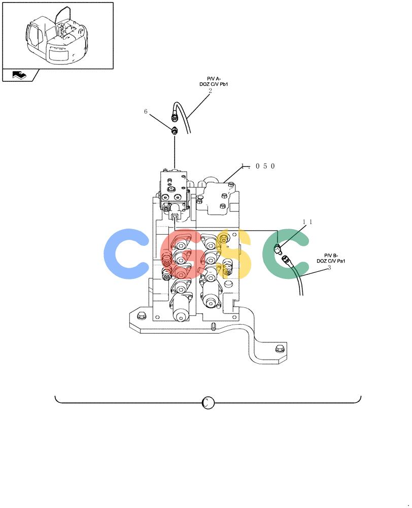 纽荷兰零件查询(E235BSR) - CRAWLER EXCAVATOR (5/07-) (1.080[05]) - PILOT PIPING New Holland Constructuion