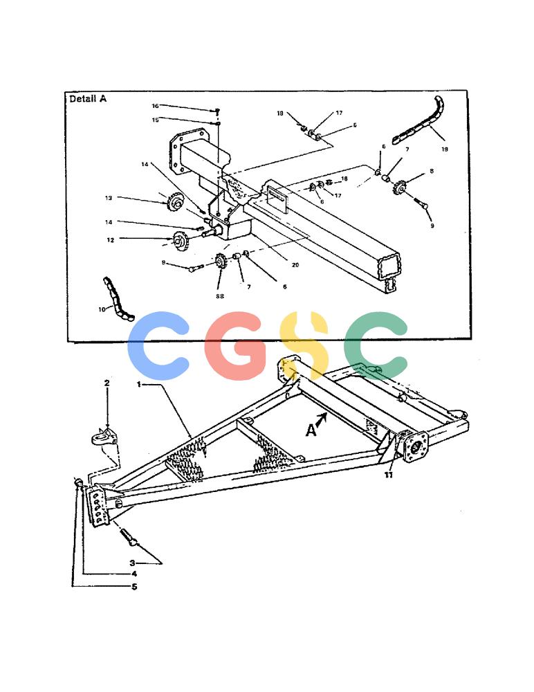 凯斯零件查询(1002) - CONCORD AIR SYSTEM (9/81-12/01) (36) - MAIN FRAME ASSEMBLY Case Agriculture