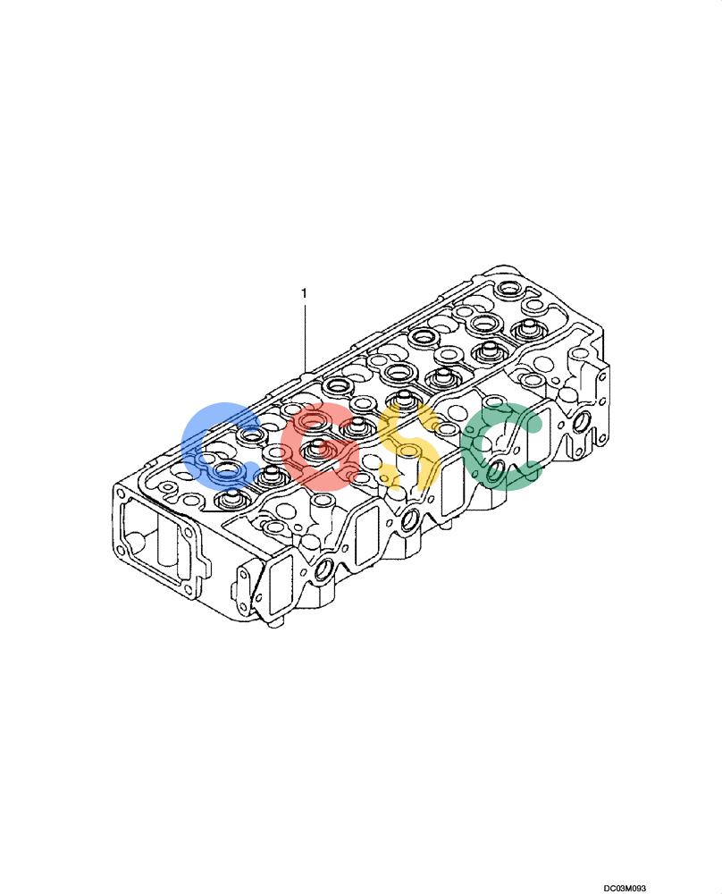 纽荷兰零件查询(EH160) - CRAWLER EXCAVATOR (9/03-) (02 -21[00]) - SERVICE CYLINDER HEAD New Holland Constructuion