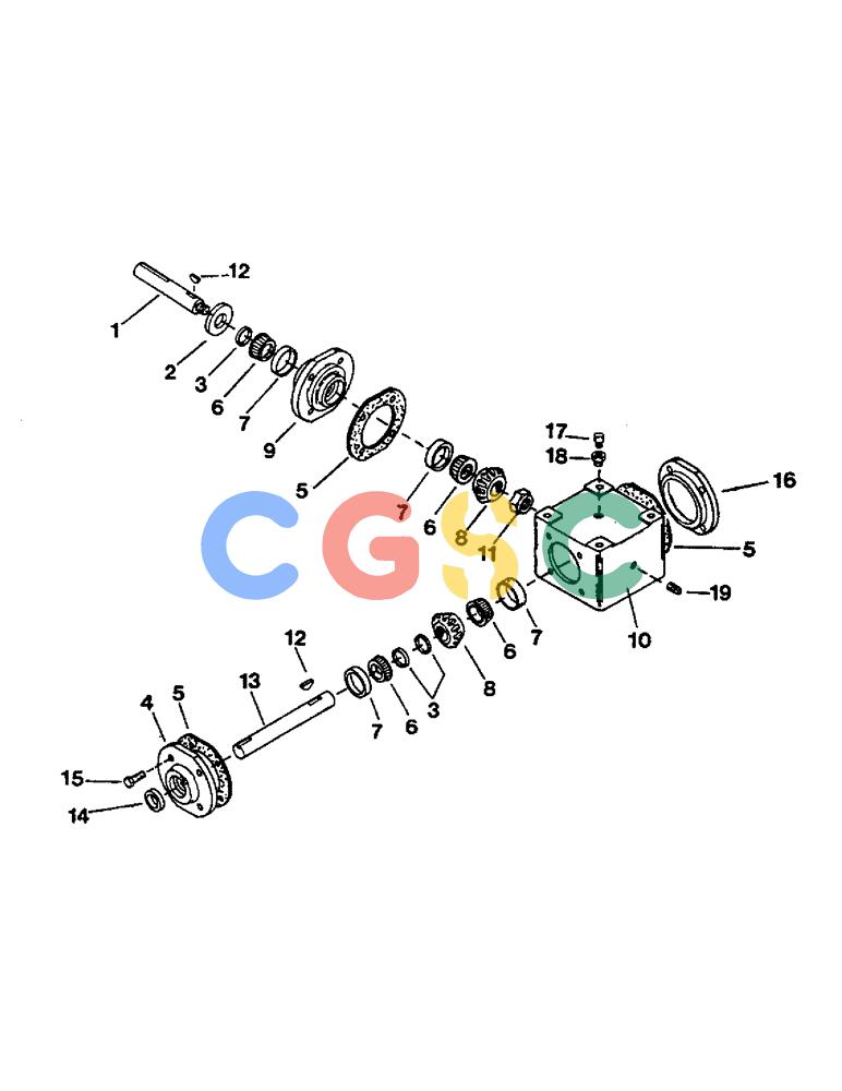 凯斯零件查询(2400) - CONCORD AIR SYSTEM (1/96-12/99) (E43) - 101908 GEARBOX PARTS Case Agriculture