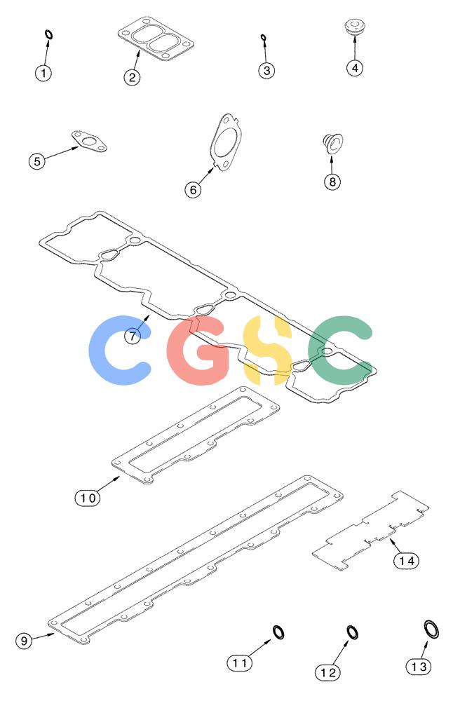 凯斯零件查询(FLX3300B) - FLOATER - 1999 (12/99-9/02) (02-021) - GASKET KIT - VALVE GRIND (FLX3300B CASE ENGINE) Case Agriculture
