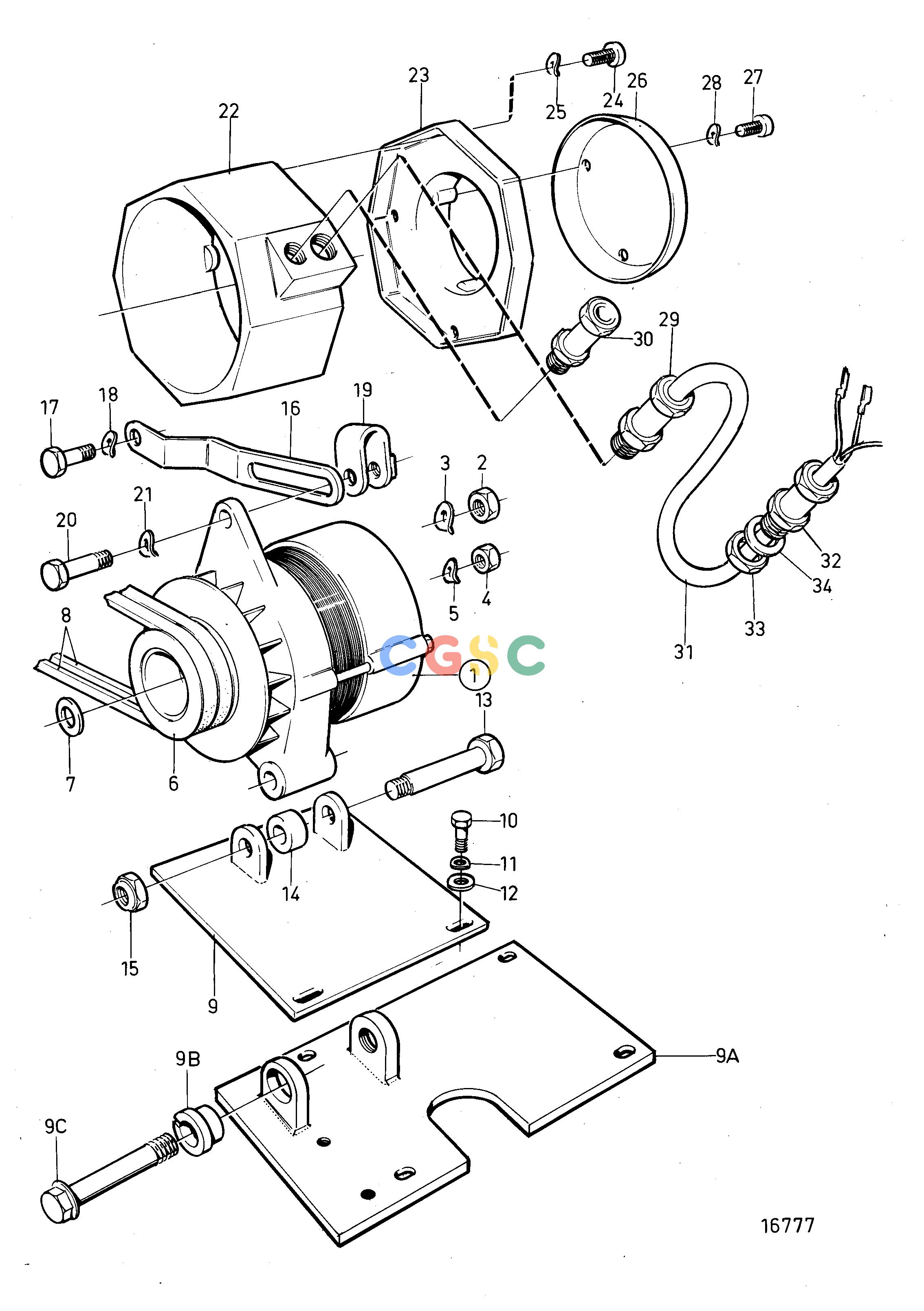 沃尔沃零件查询TMD102A; TAMD102A; TAMD102DElectrical SystemAlternator, ClassifiableEPC Volvo Penta Parts catalog