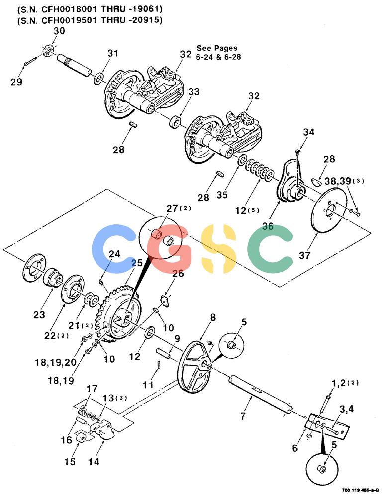 凯斯零件查询(8530) - CASE IH RECTANGULAR BALER (1/88-12/99) (6-22) - KNOTTER CONTROL ASSEMBLY (RASSPE) (S.N. CFH0018001 THRU CFH0019061)(S.N. CFH0019501 THRU CFH0020915) Case Agriculture