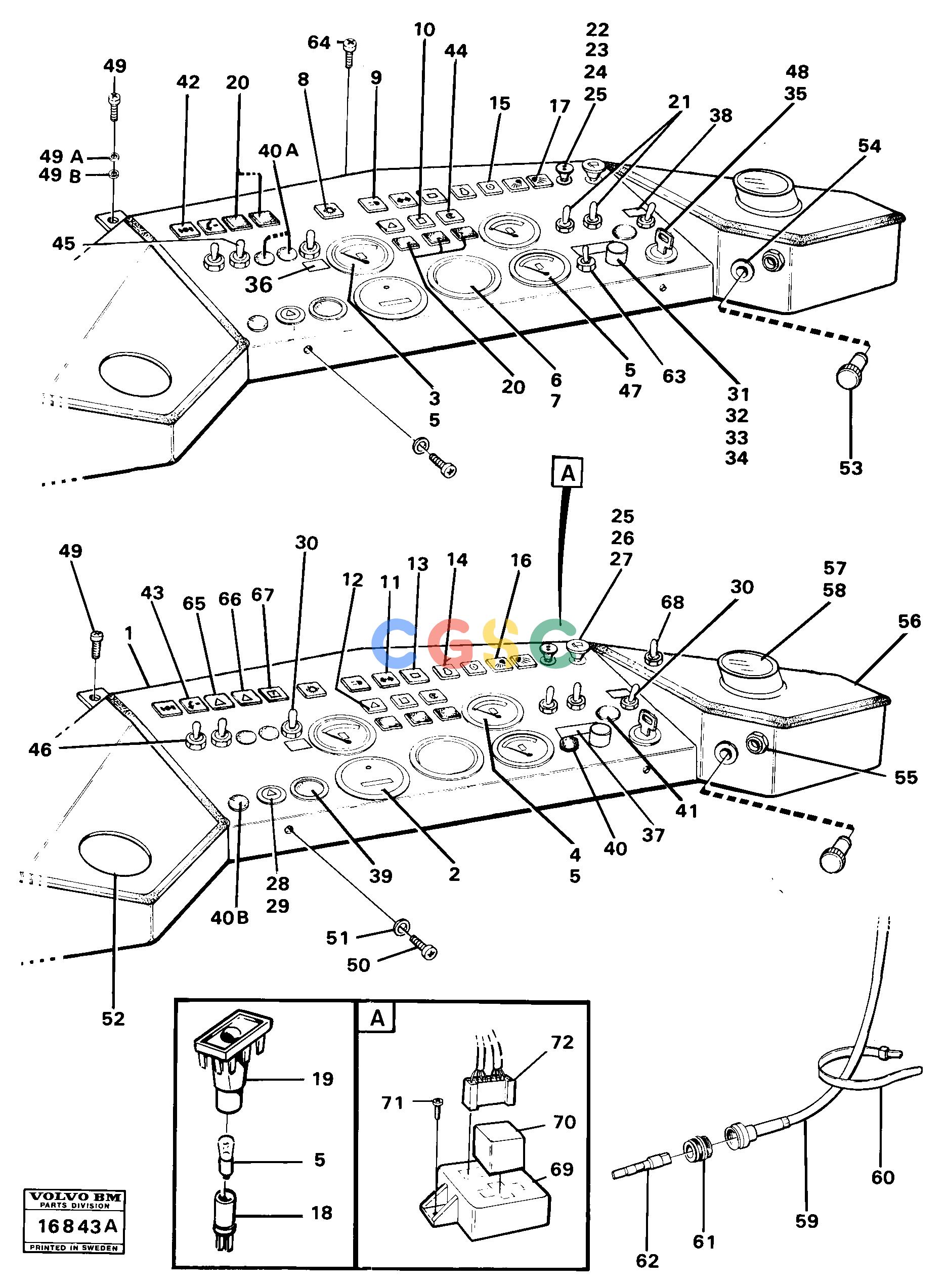 沃尔沃零件查询4400 Instruments and instrument panel Prod Nr 33201, 332024400 NoneNoneNoneAutodata Volvo online