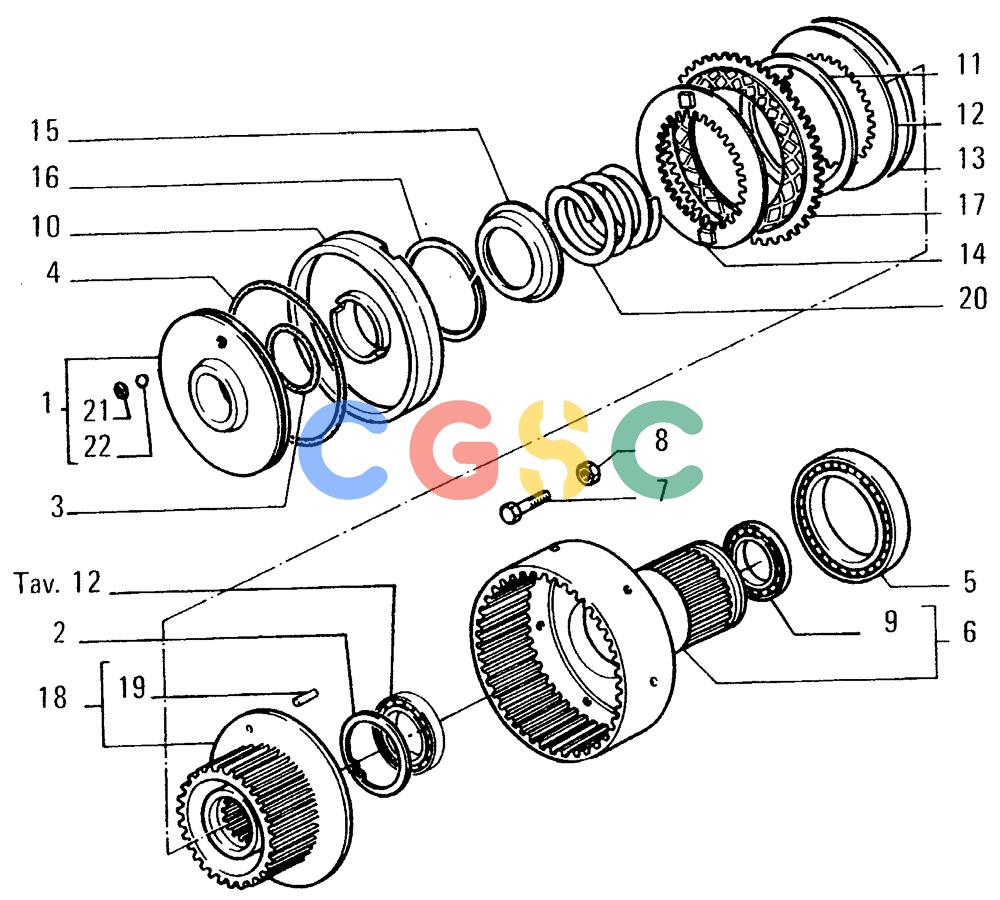 纽荷兰零件查询(FD14E) - CRAWLER DOZER (1.2110[024]) - TRANSMISSION-COMPONENTS New Holland Constructuion