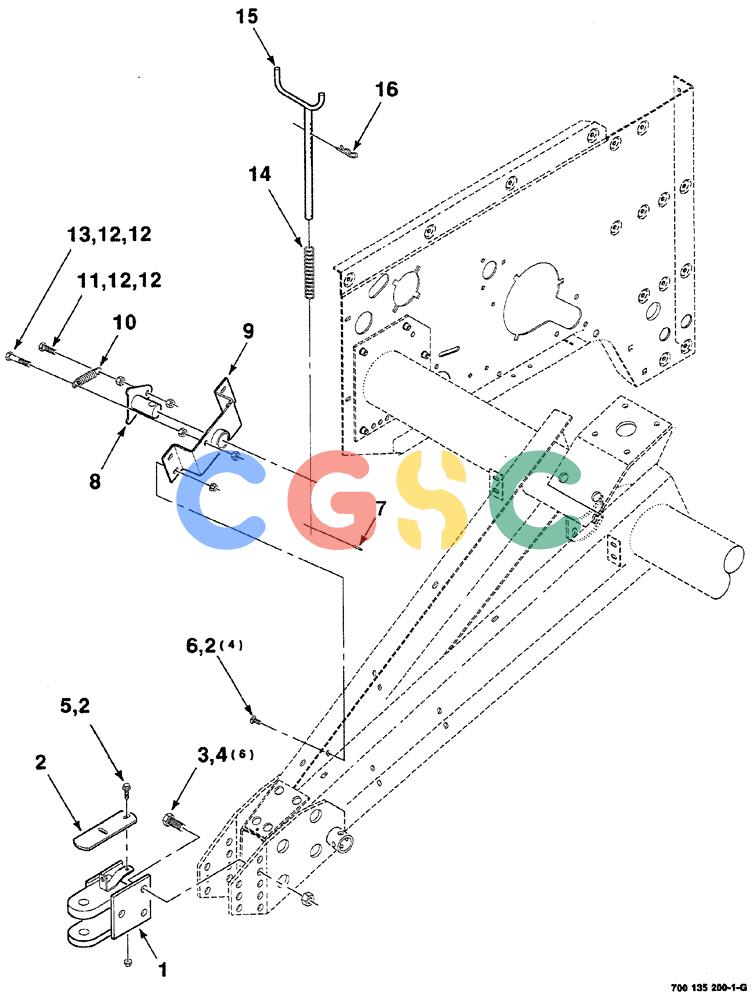 凯斯零件查询(RS561) - CASE IH ROUND BALER (1/99-12/00) (07-004) - HITCH AND TONGUE ASSEMBLY Case Agriculture