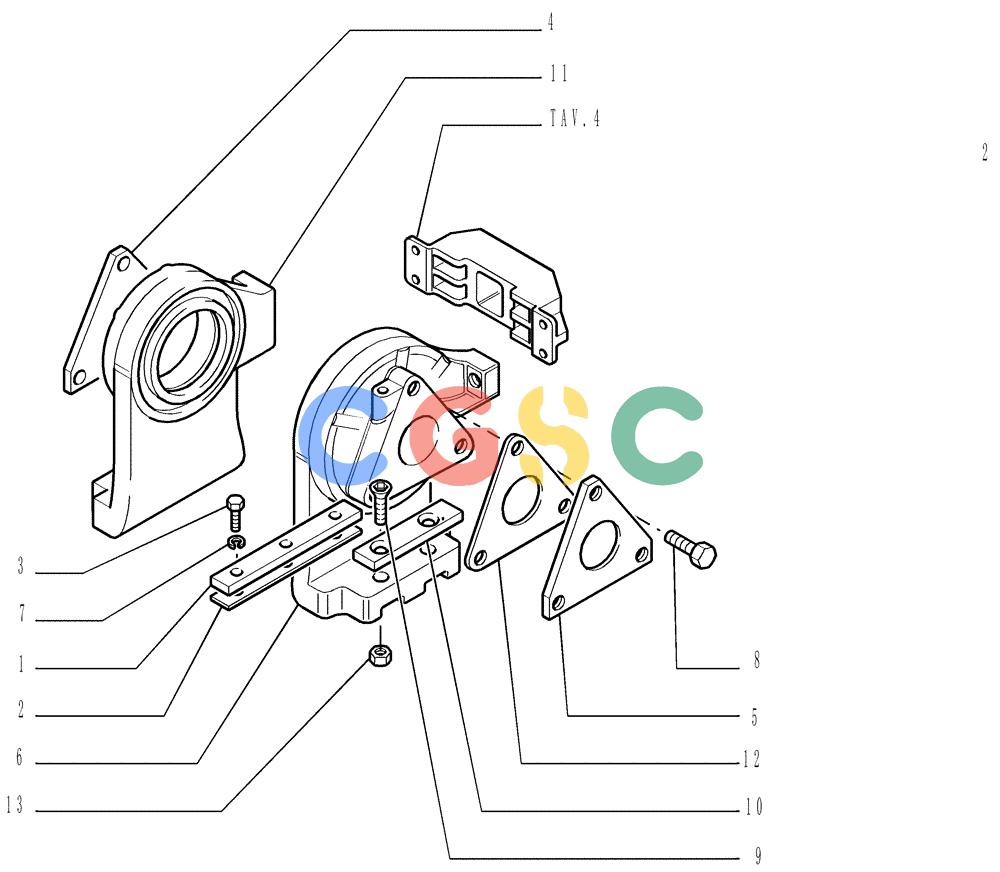 纽荷兰零件查询(DC150LT) - CRAWLER DOZER (6/00-) (2.346[02]) - TRACK IDLER - SUPPORT New Holland Constructuion