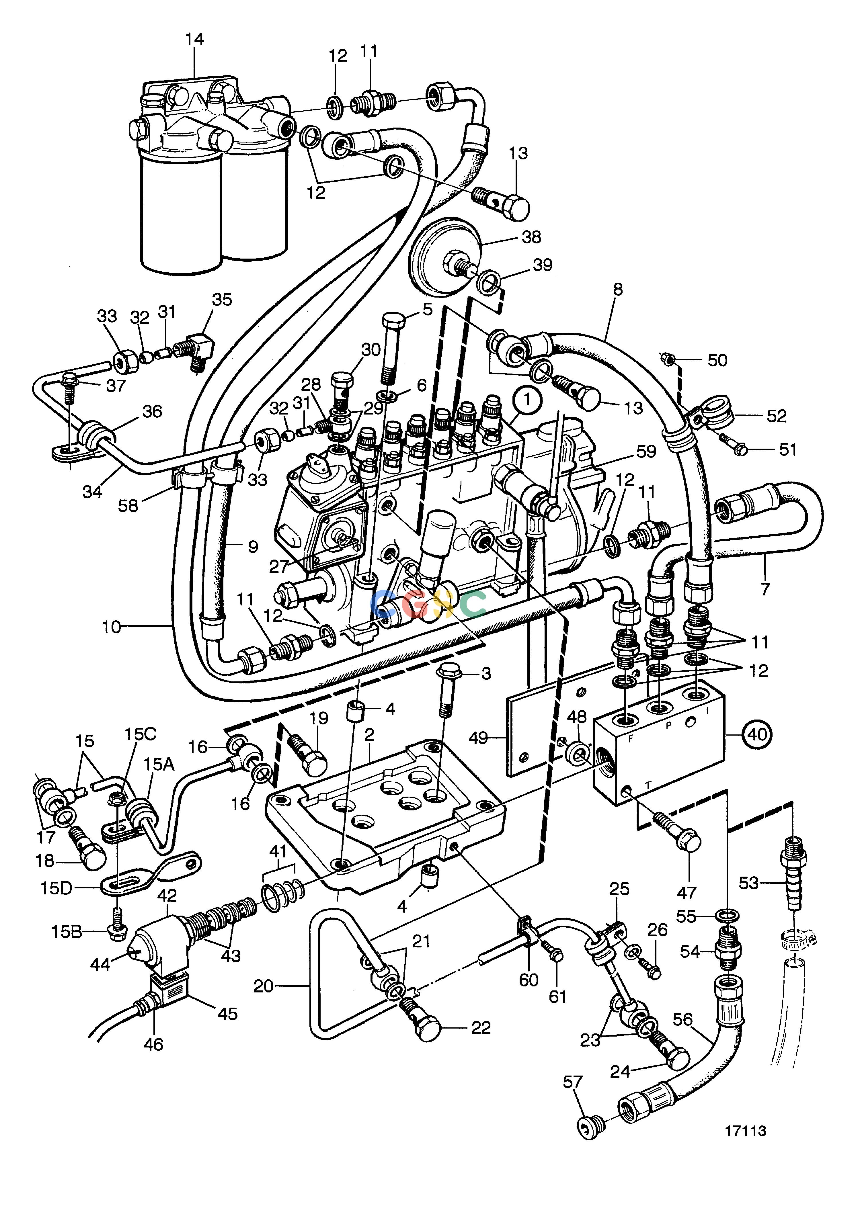 沃尔沃零件查询TAMD72P-A; TAMD72WJ-AFuel SystemInjection Pump, Fuel Filter and Shut-off ValveEPC Volvo Penta Parts catalog
