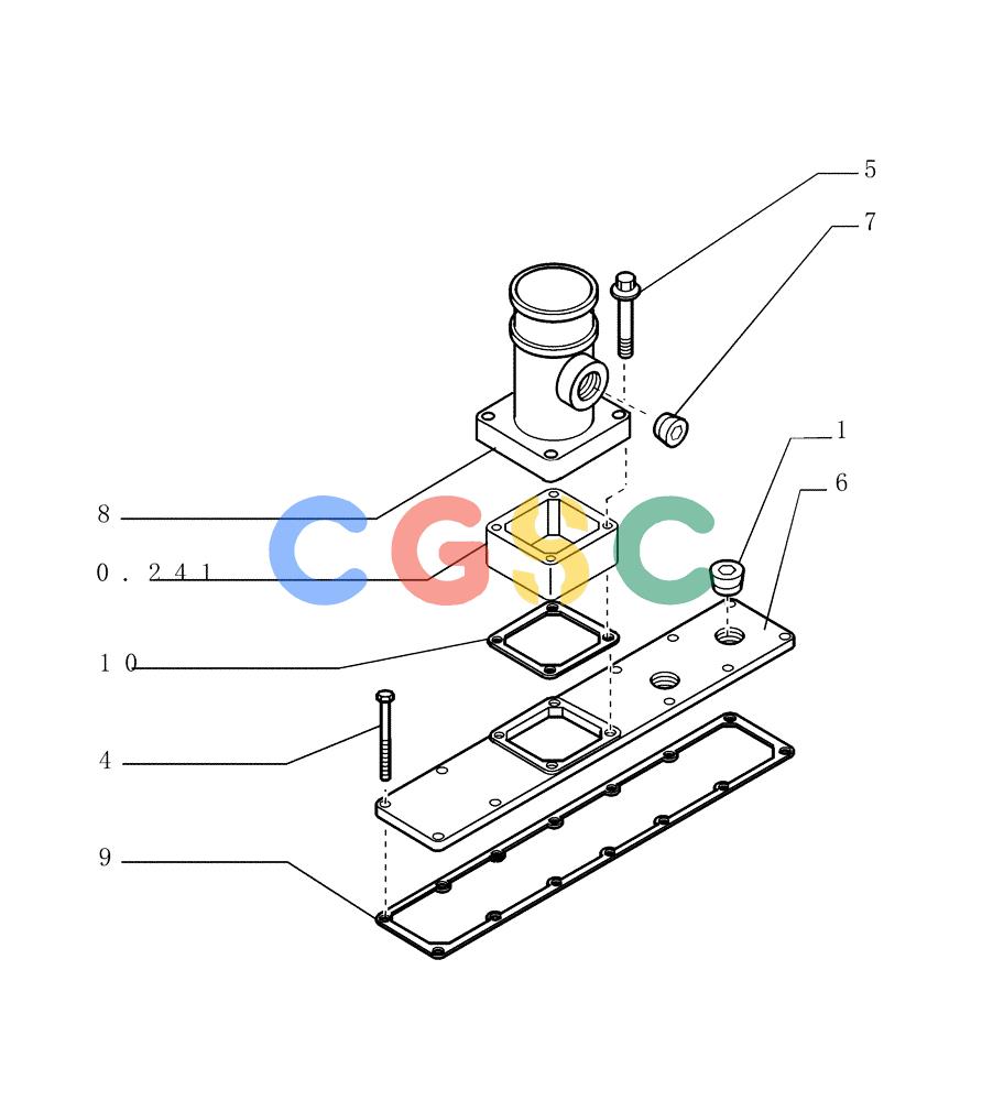 纽荷兰零件查询(D150) - CRAWLER DOZER (1/05-) (0.071[01]) - INTAKE MANIFOLD New Holland Constructuion