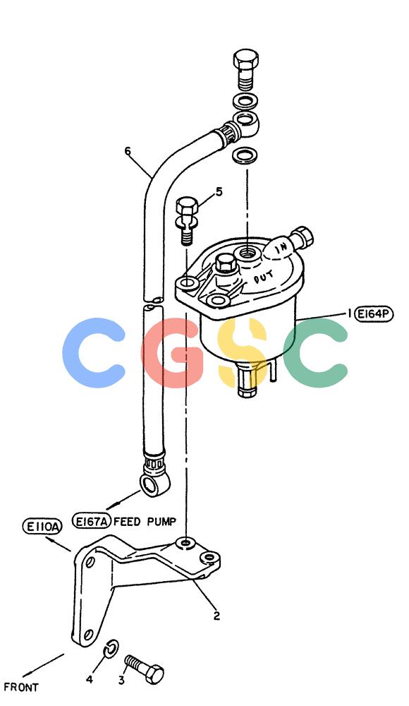 神钢零件查询(PE6T04) - NISSAN DIESEL ENGINE - LK900 & LK700A W/TURBO (1/03-12/06) (04-009) - STRAINER-FUEL, (FITTING PARTS) Kobelco