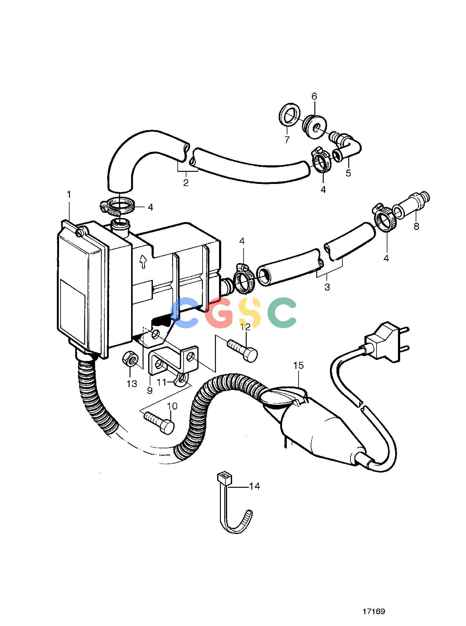 沃尔沃零件查询TAMD71B; TAMD73P-A; TAMD73WJ-AMiscellaneous EquipmentEngine Heater, Separately MountedEPC Volvo Penta Parts catalog