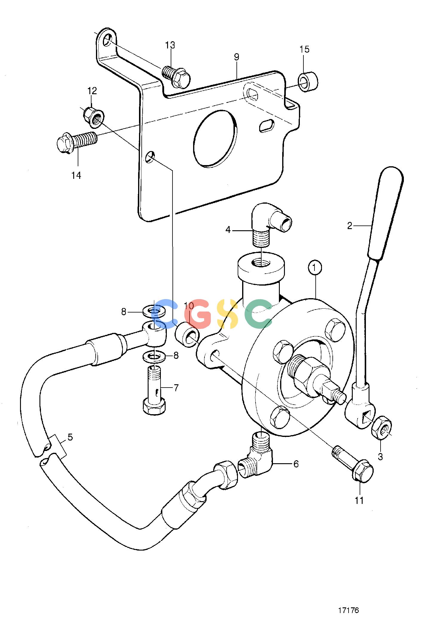 沃尔沃零件查询TAMD71B; TAMD73P-A; TAMD73WJ-ALubricating SystemOil Drain Pump and Installation Parts, Engine MountedEPC Volvo Penta Parts catalog