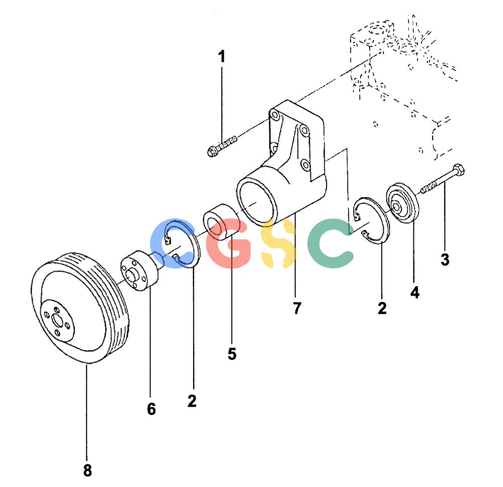 纽荷兰零件查询(DC70) - CRAWLER DOZER (N.A. VERSION) (4/99-) (0.345[01]) - SUPPORT - FAN DC70 New Holland Constructuion