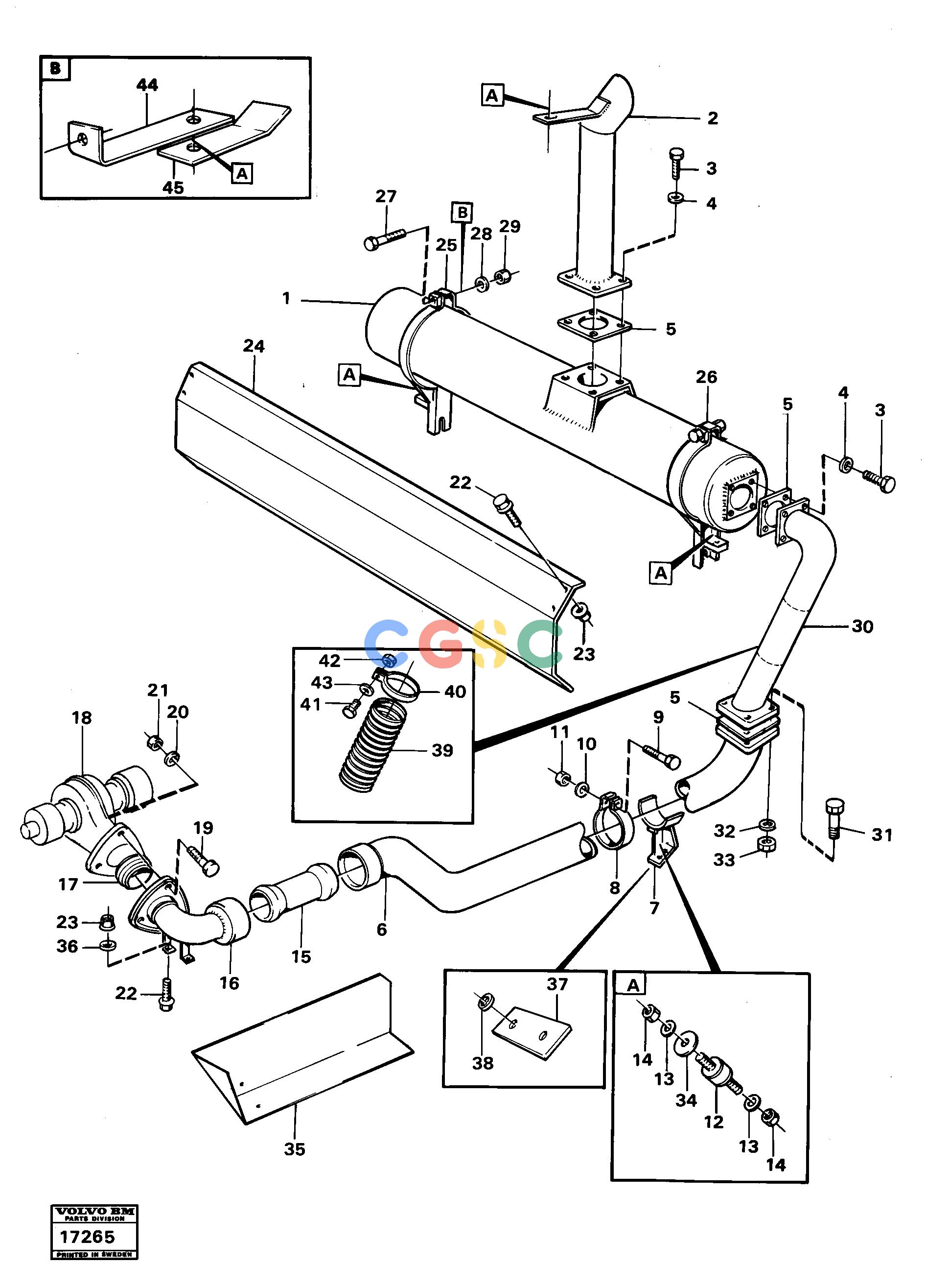 沃尔沃零件查询5350 Exhaust system tillv nr 1460-1616 Prod Nr 370005350 NoneNoneNoneAutodata Volvo online