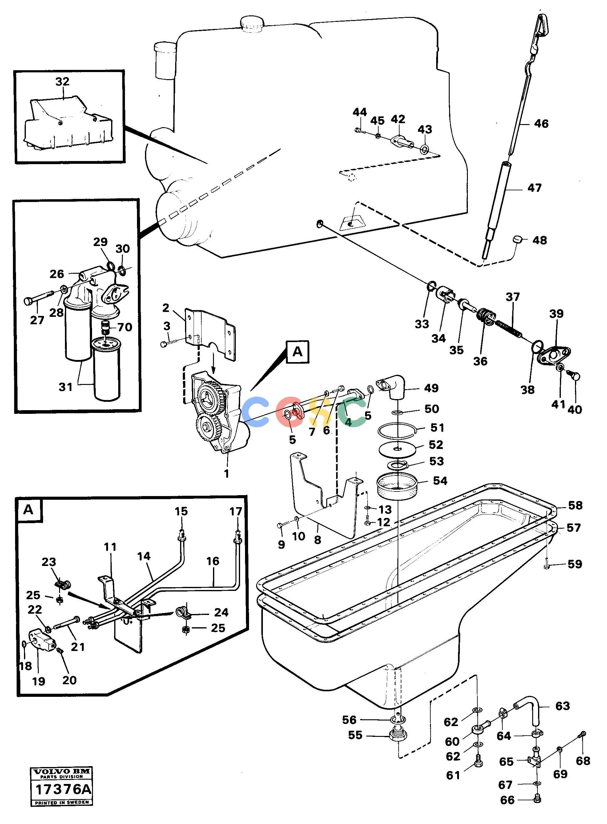 沃尔沃零件查询4500 Lubricating system td 70 g4500 NoneNoneNoneAutodata Volvo online